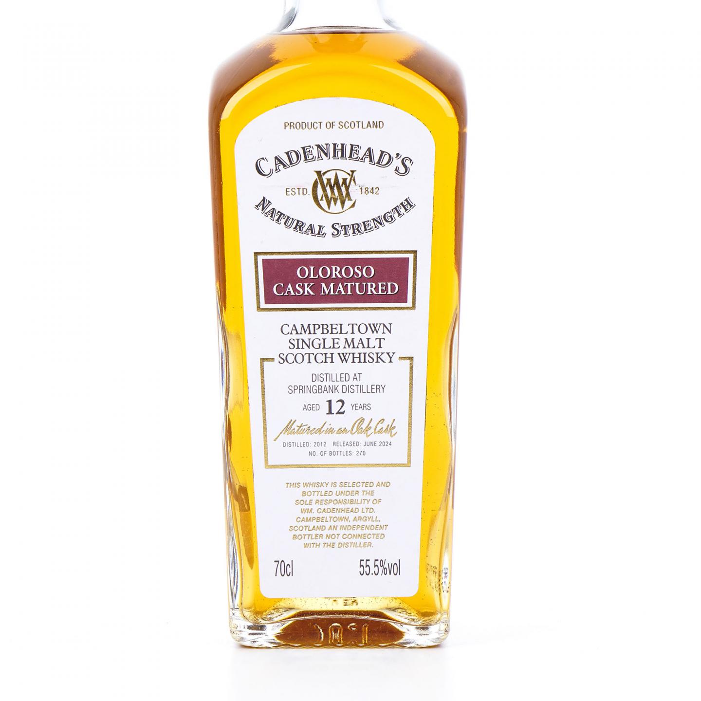 Springbank 云顶 12年 2012-2024 CA