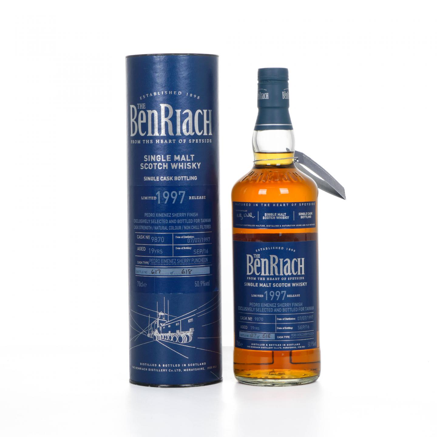 BenRiach 本利亚克 19年 1997-2016 单桶#9870