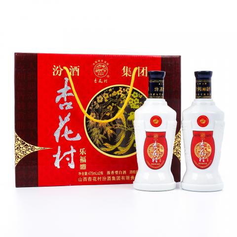 山西杏花村汾酒·乐福酒 浓香型 两支组*475ml 礼盒套装