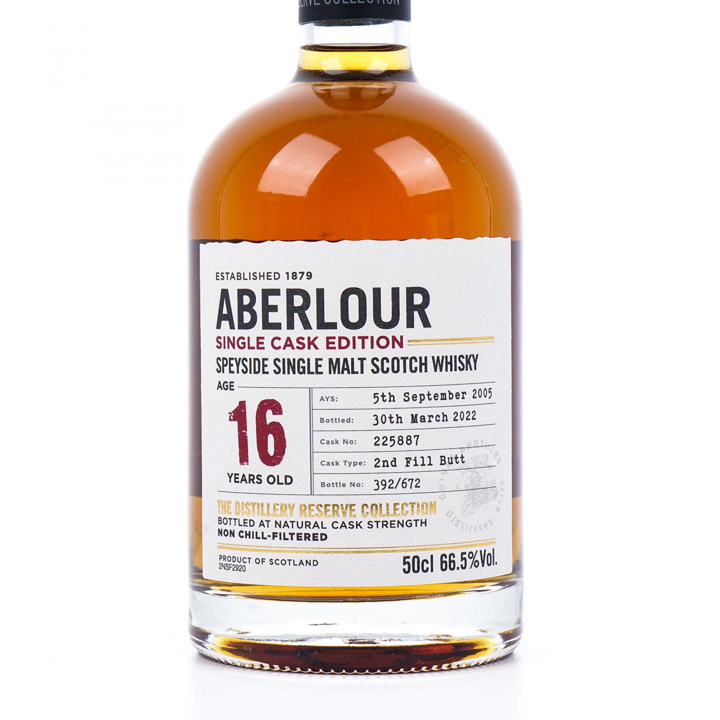 Aberlour 雅伯莱 16年 2005-2022 单桶#225887 500ml