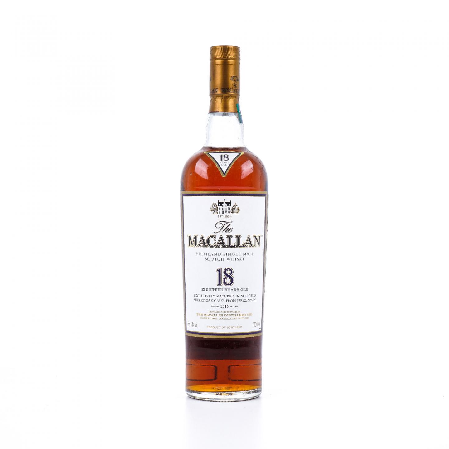 Macallan 麦卡伦 18年 2016 雪莉桶