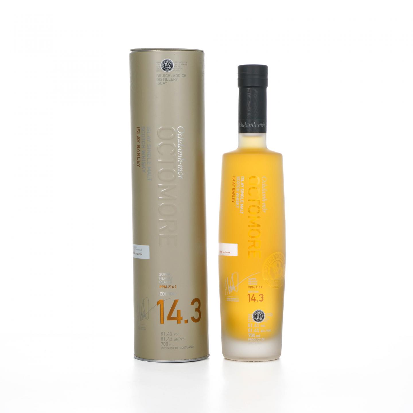 Bruichladdich 布赫拉迪 泥煤怪兽 14.3
