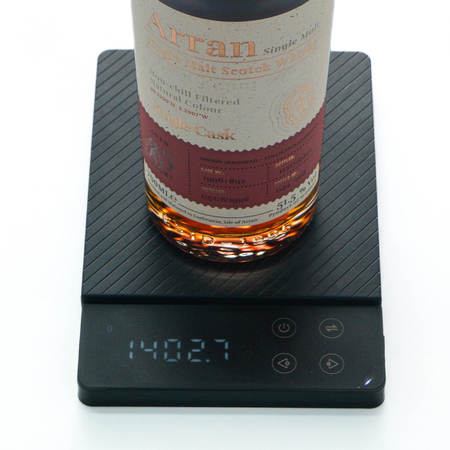 Arran 艾伦 25年 1996-2022 雪莉单桶