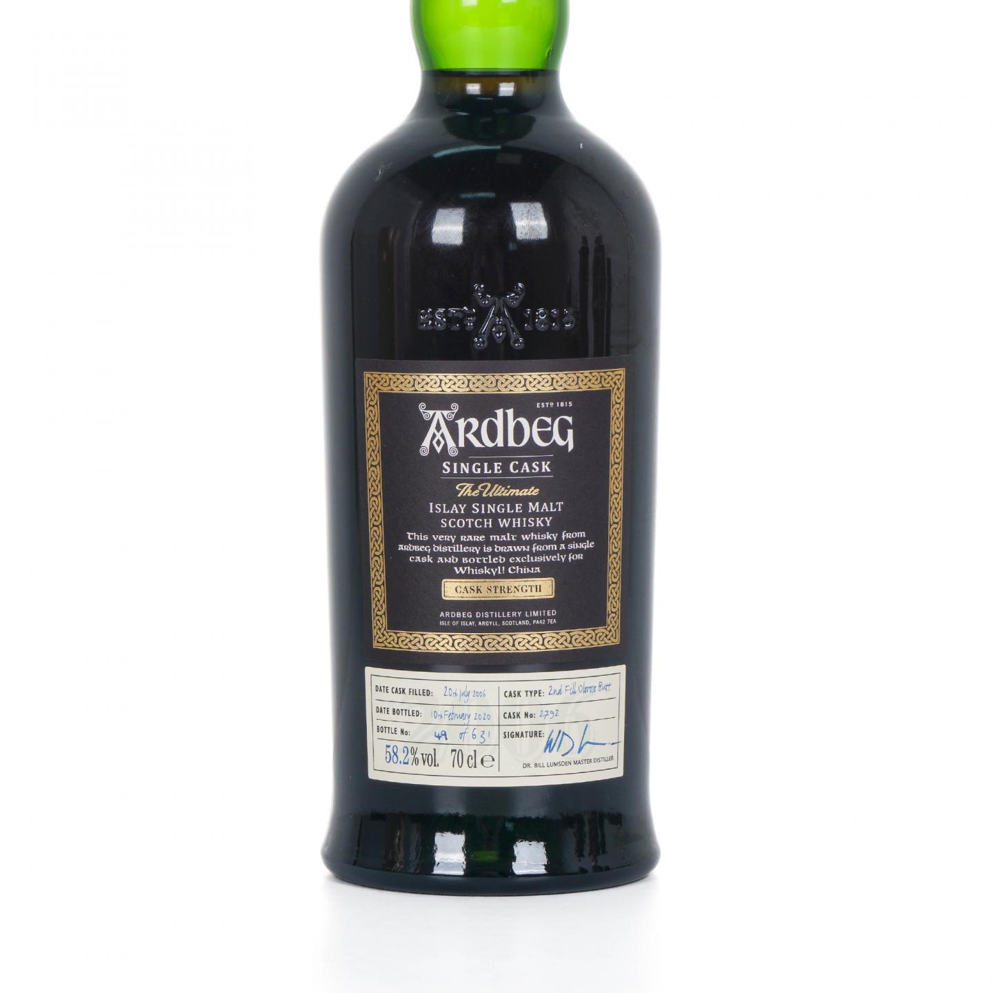 Ardbeg 阿贝 2006-2020 雪莉单桶#2792 Whisky L! 行货