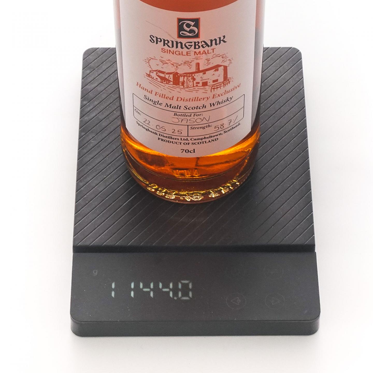 Springbank 云顶 2025 手工瓶 酒厂限量 58.7%