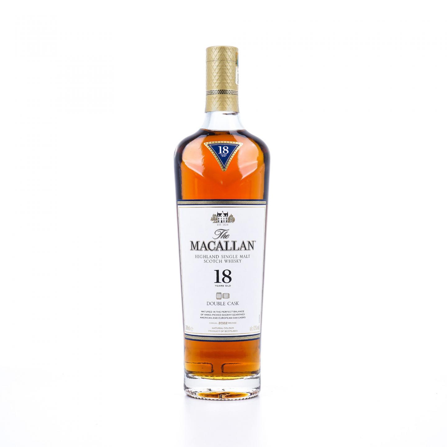 【附X光图】Macallan 麦卡伦 18年 Double Cask 2022 700ml