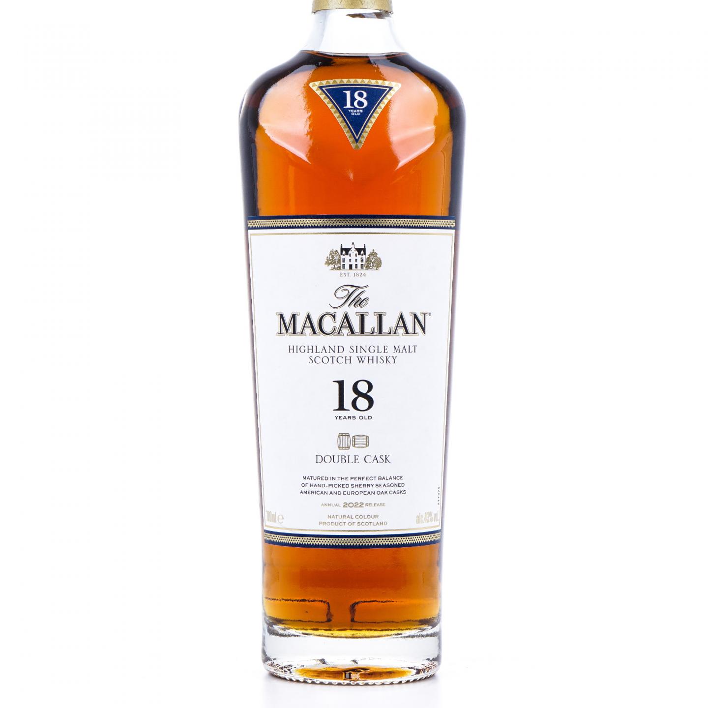 【附X光图】Macallan 麦卡伦 18年 Double Cask 2022 700ml