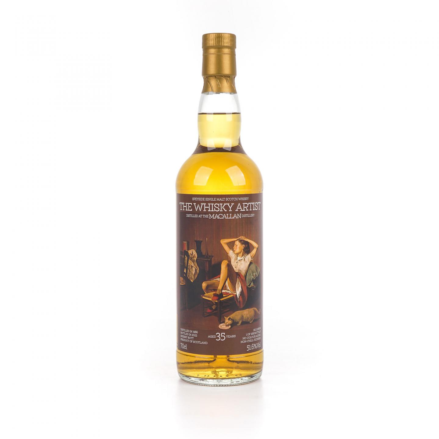 Macallan 麦卡伦 35年 1986-2022 雪莉桶#51383R 51.6%Vol.
