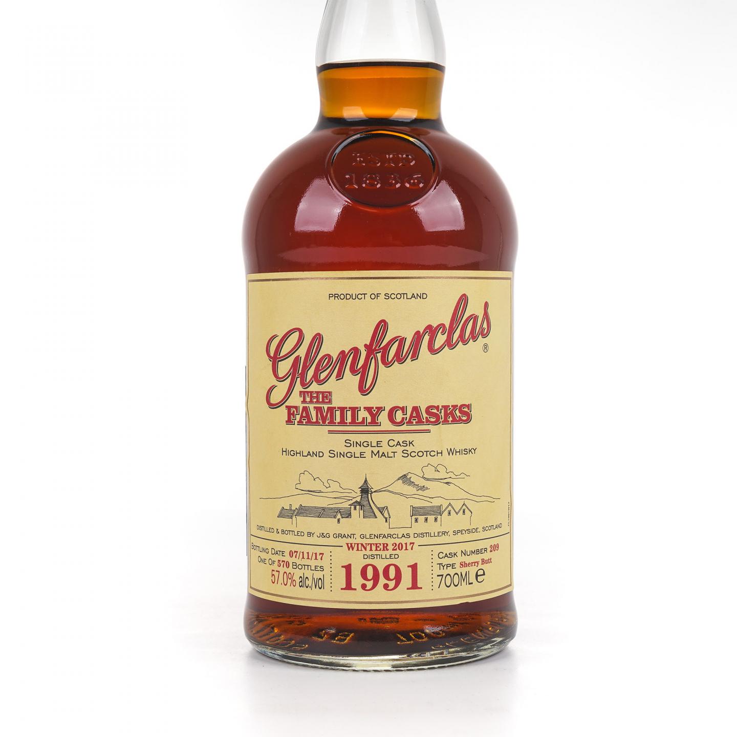 Glenfarclas 格兰花格 1991-2017 家族桶 雪莉单桶#209