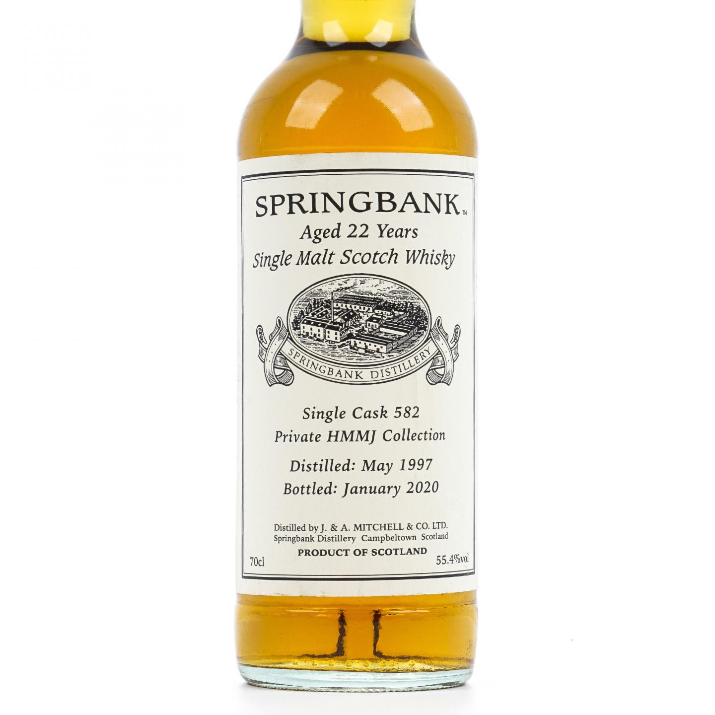 Springbank 云顶 22年 1997-2020 单桶#582
