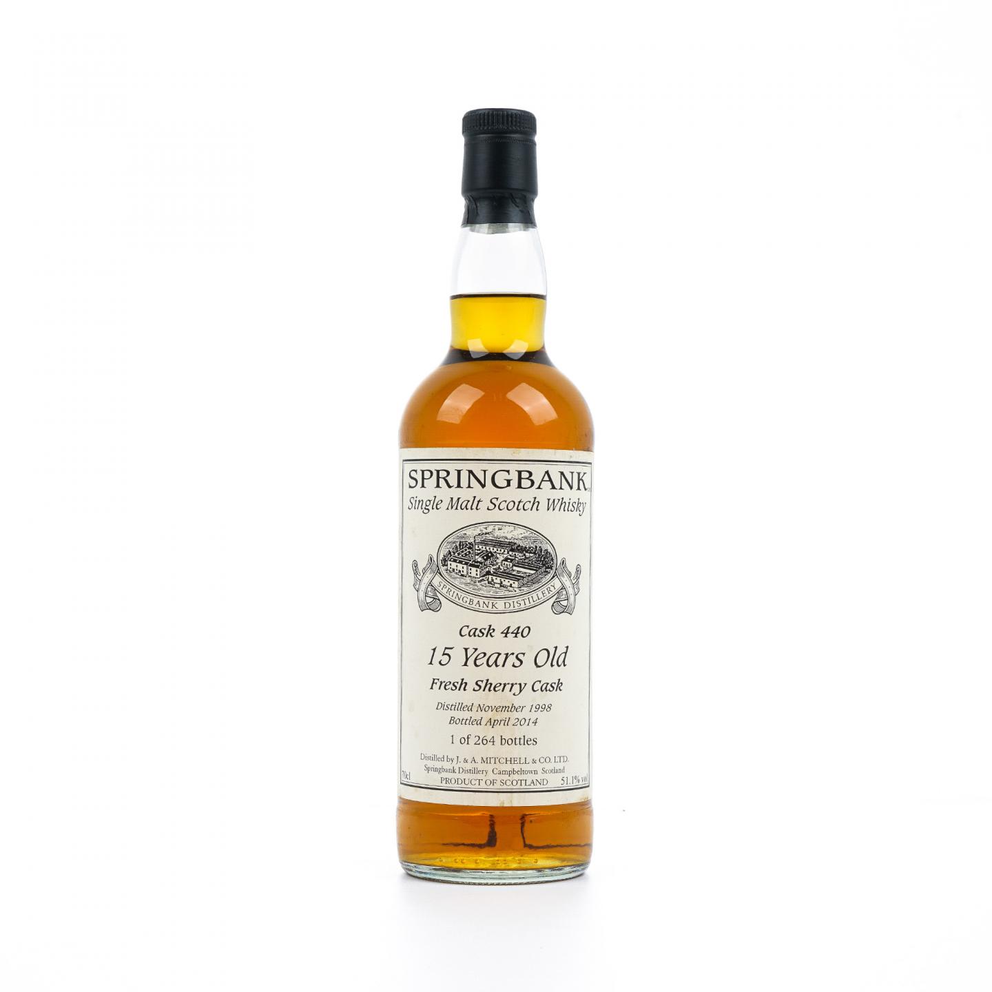 Springbank 云顶 15年 1998-2014 雪莉桶#440
