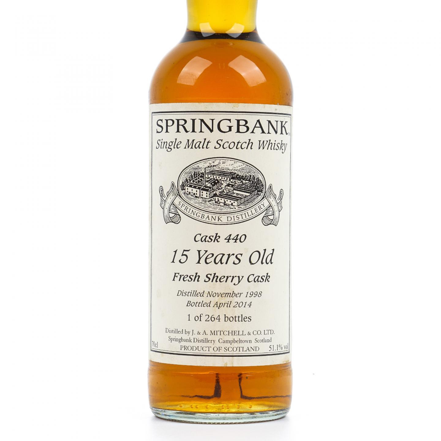 Springbank 云顶 15年 1998-2014 雪莉桶#440