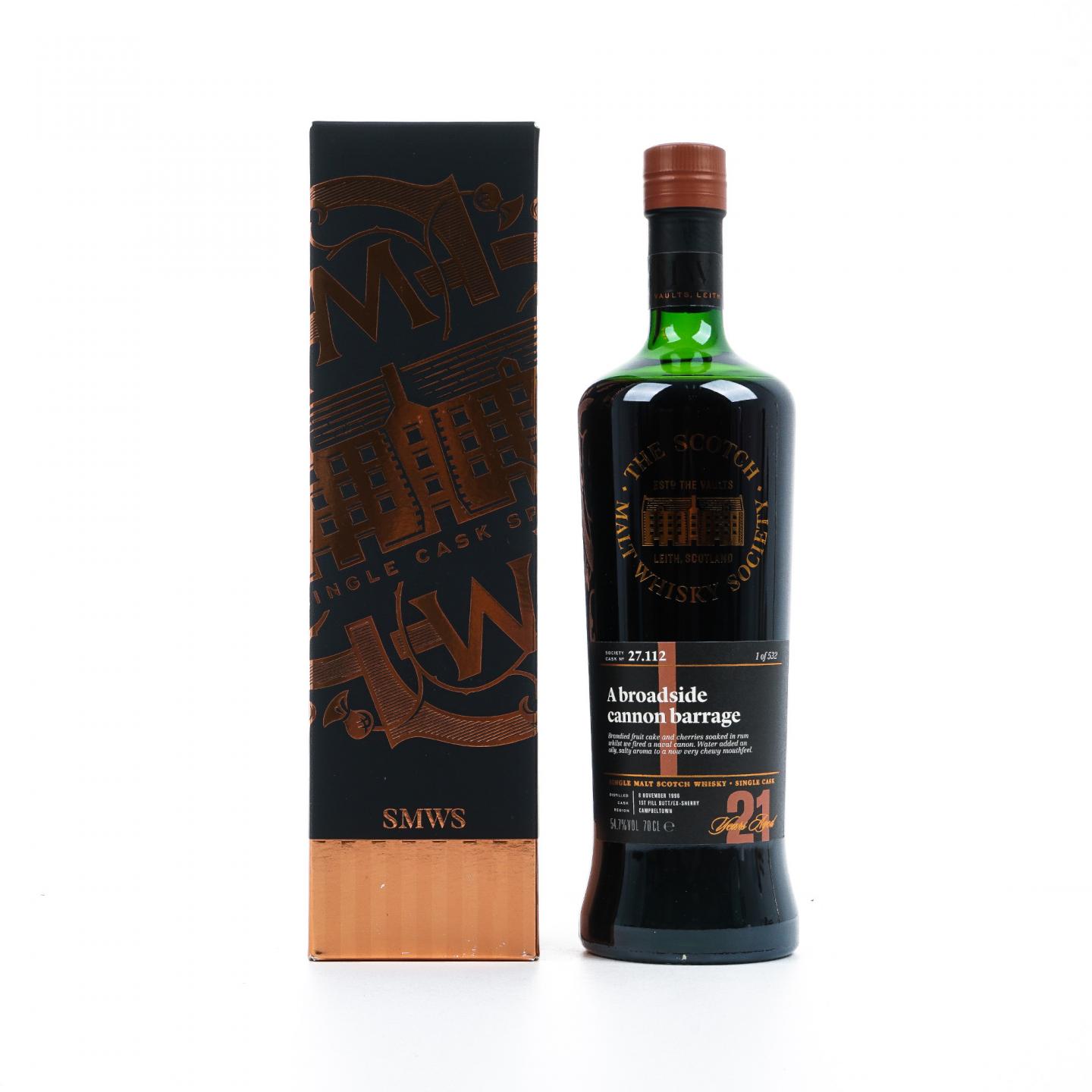 SMWS 27.112 云顶 21年 1996 初填雪莉桶