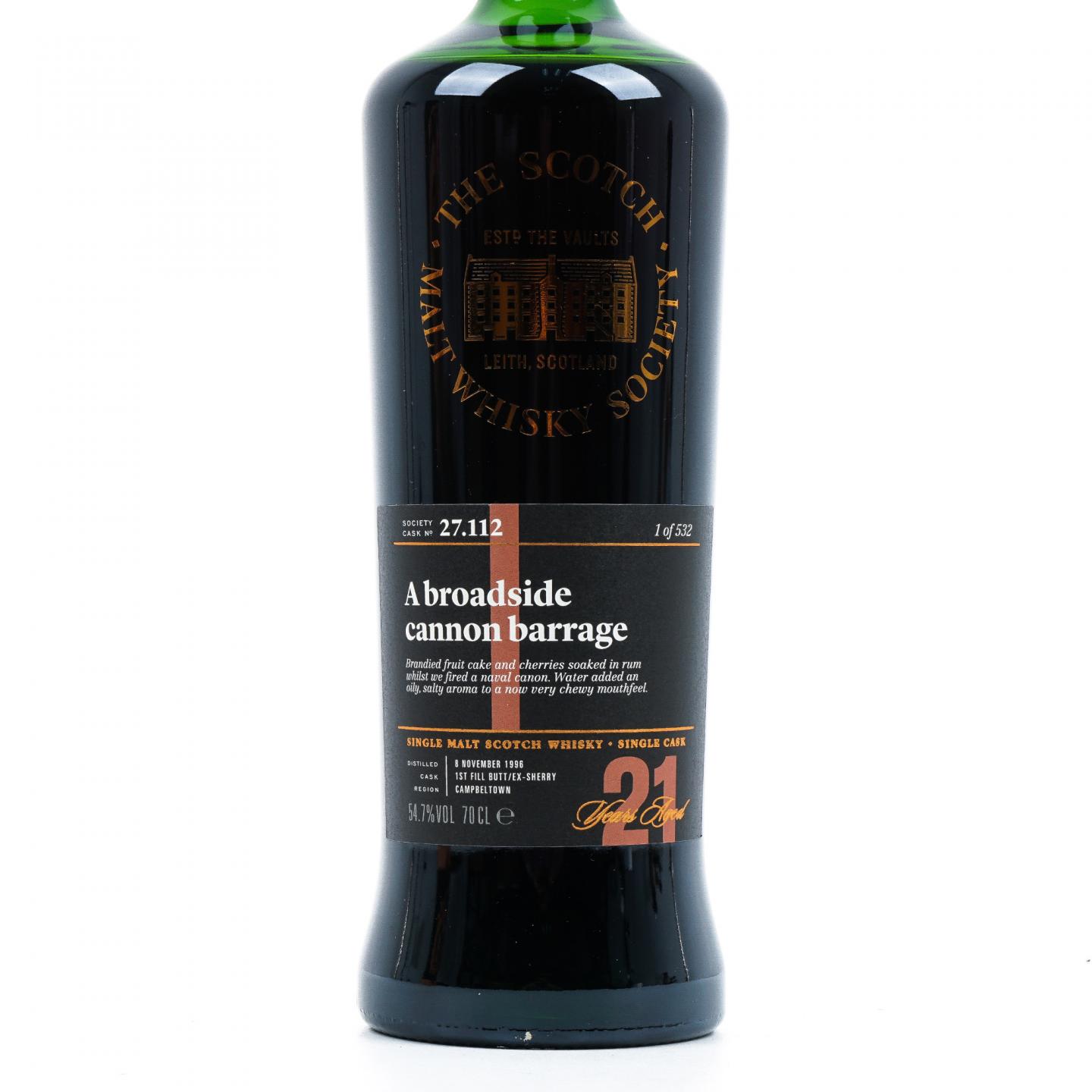 SMWS 27.112 云顶 21年 1996 初填雪莉桶