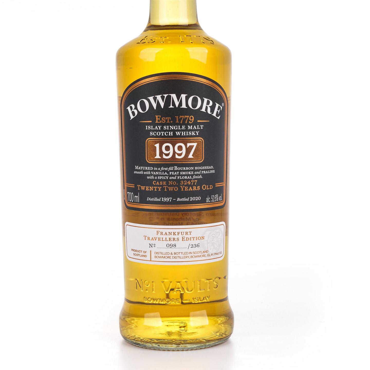 Bowmore 波摩 22年 1997-2020 单桶#32477 德国限定