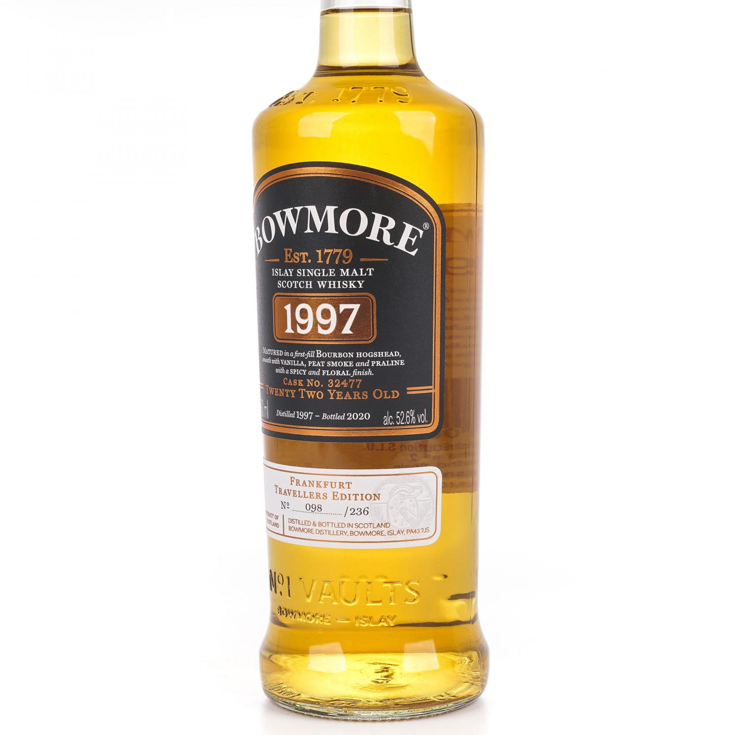 Bowmore 波摩 22年 1997-2020 单桶#32477 德国限定