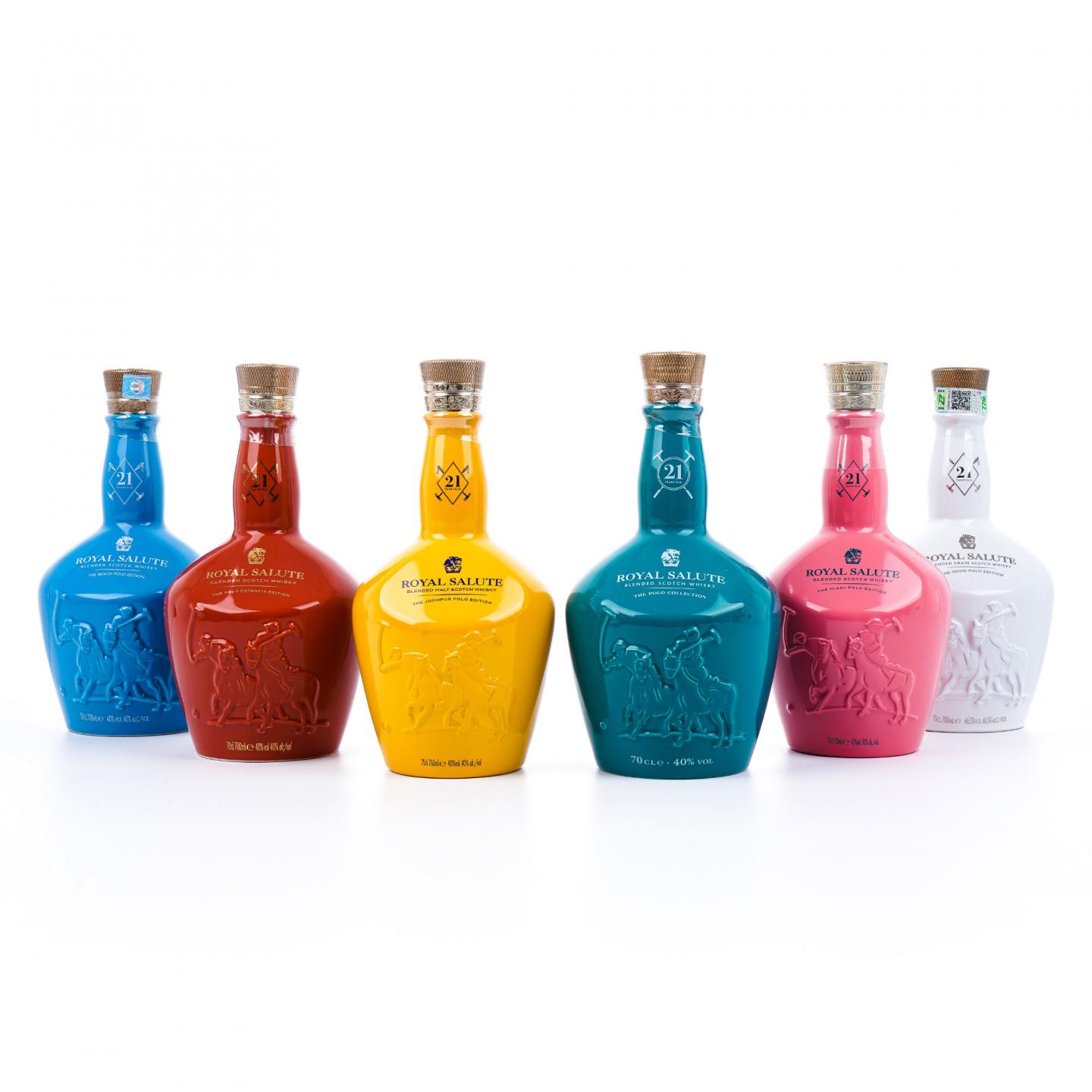 Royal Salute 皇家礼炮 21年 马球系列 调和 礼盒 6瓶组