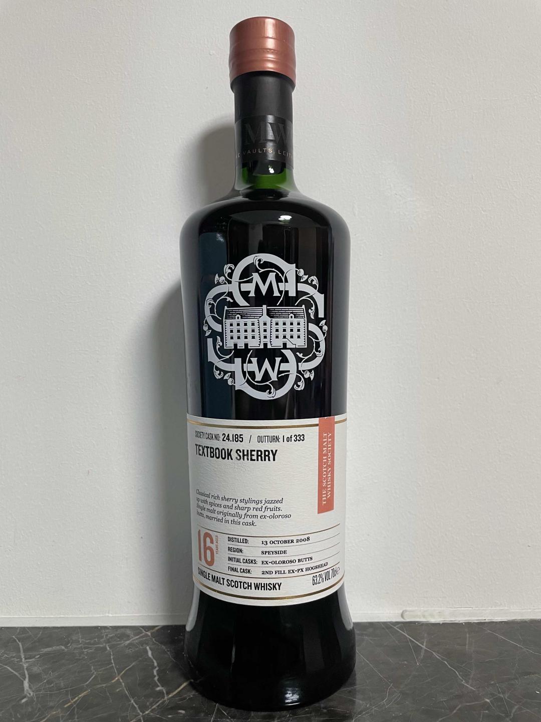 SMWS 24.185 麦卡伦16年双雪莉桶