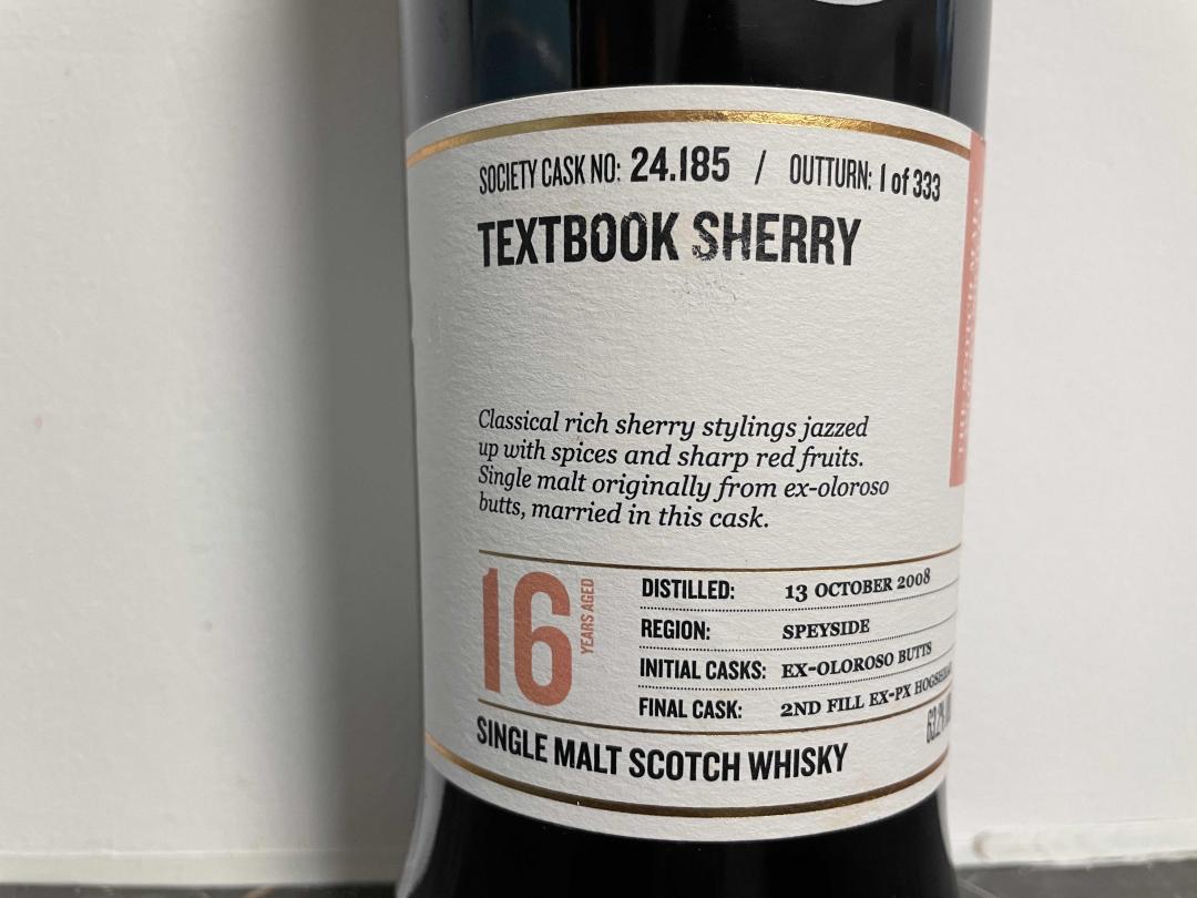 SMWS 24.185 麦卡伦16年双雪莉桶