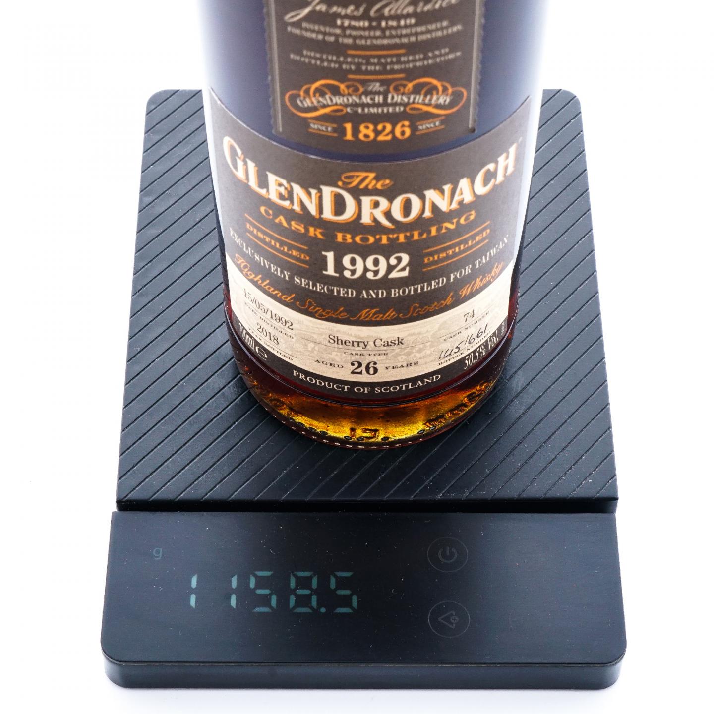 Glendronach 格兰多纳 26年 1992-2018 雪莉桶#74 700ml