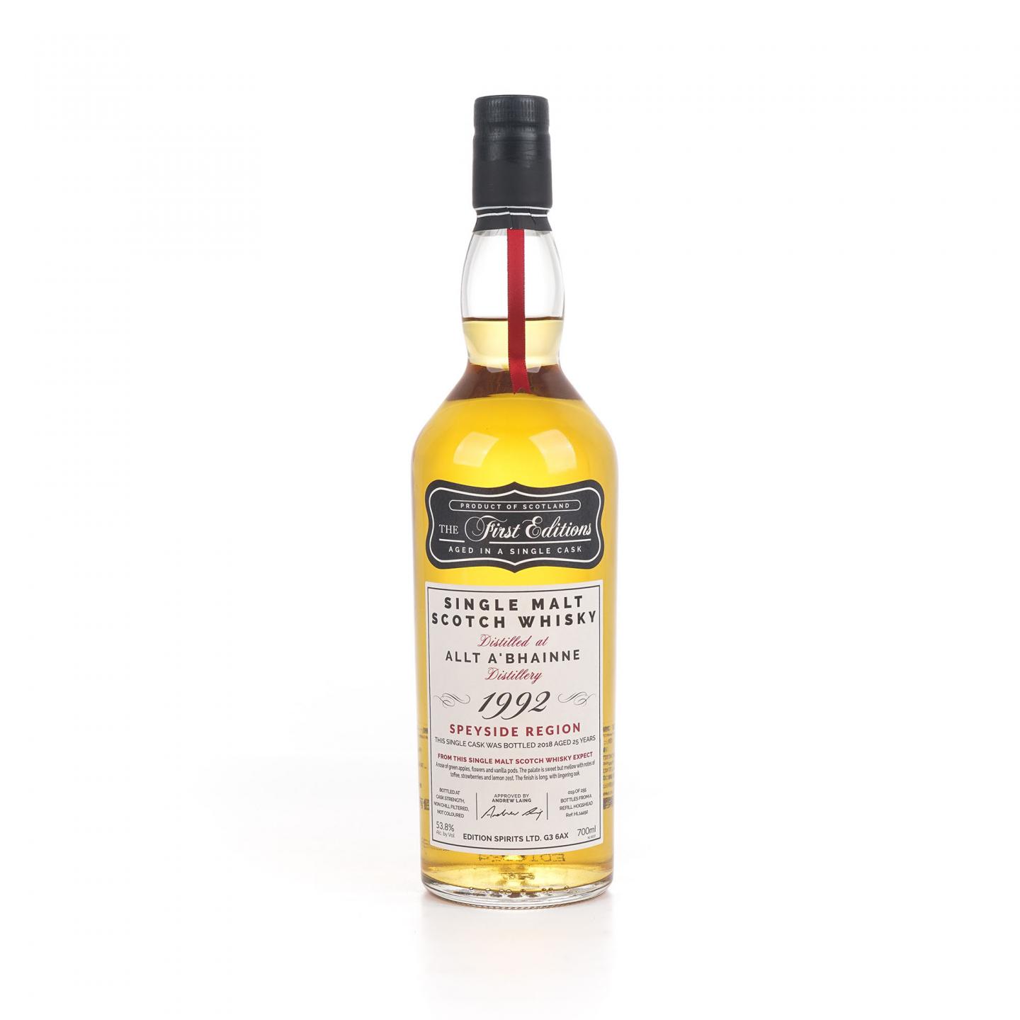 Allt-a-Bhainne 欧特班 25年 1992-2018 Edition Spirits