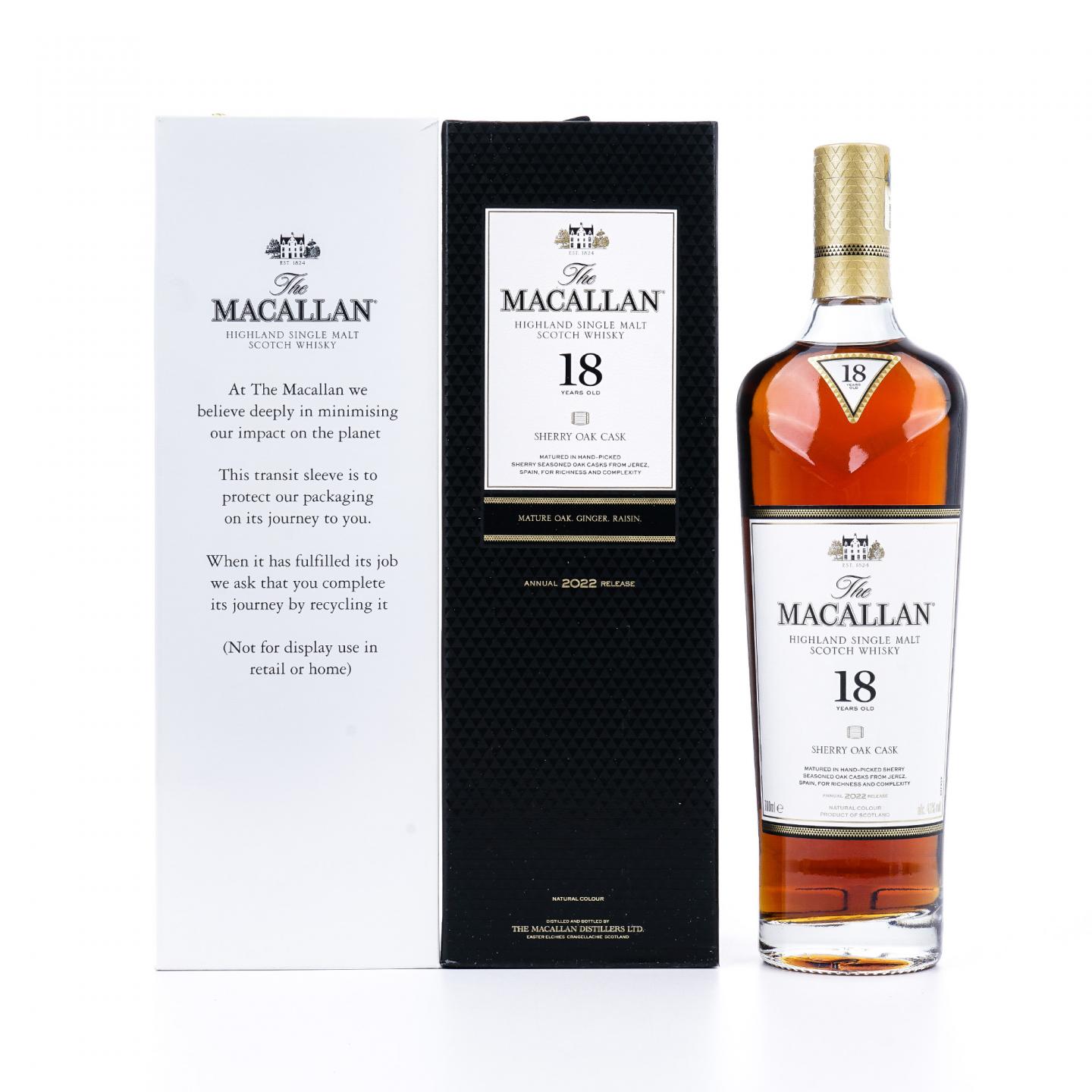 【附X光图】Macallan 麦卡伦 18年 2022 雪莉桶