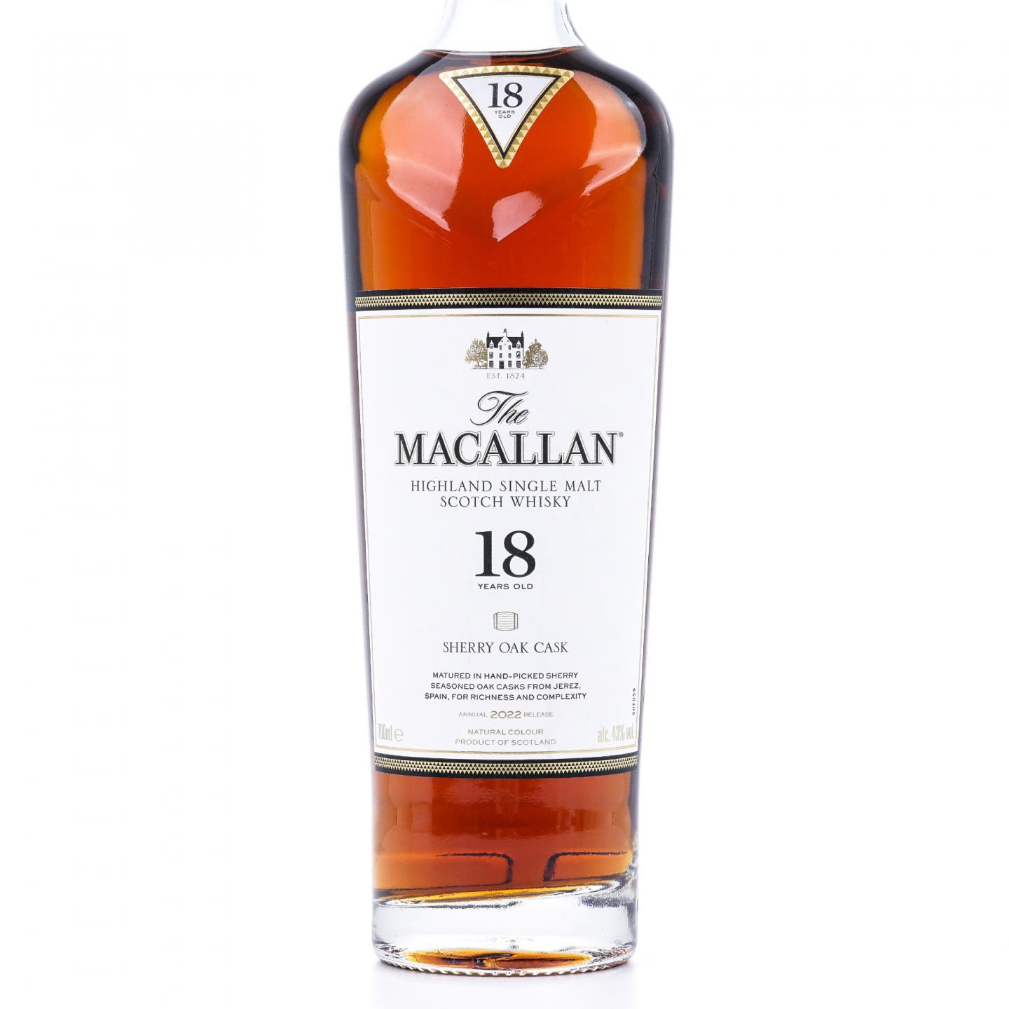 【附X光图】Macallan 麦卡伦 18年 2022 雪莉桶