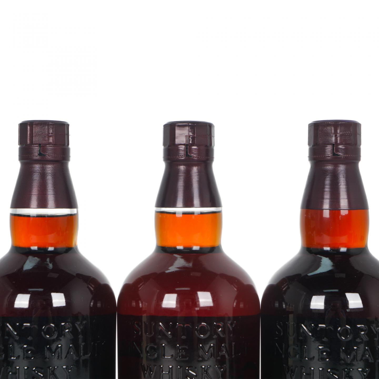 山崎 2009首版/2011/2012 雪莉桶 Sherry Cask 3瓶组