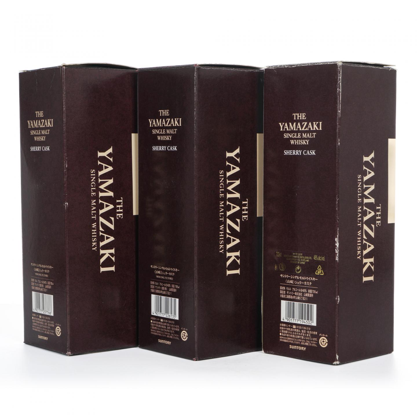 山崎 2009首版/2011/2012 雪莉桶 Sherry Cask 3瓶组