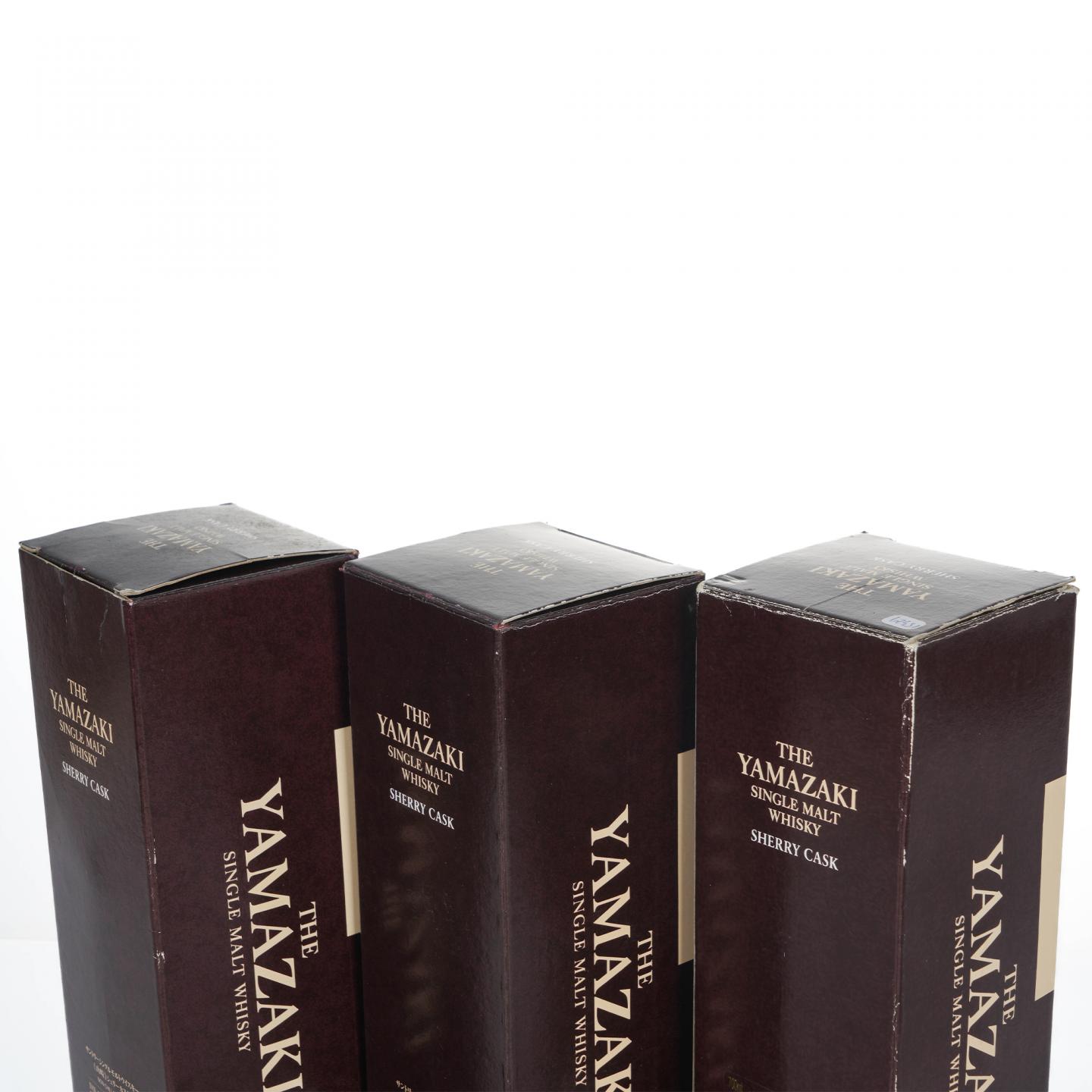 山崎 2009首版/2011/2012 雪莉桶 Sherry Cask 3瓶组