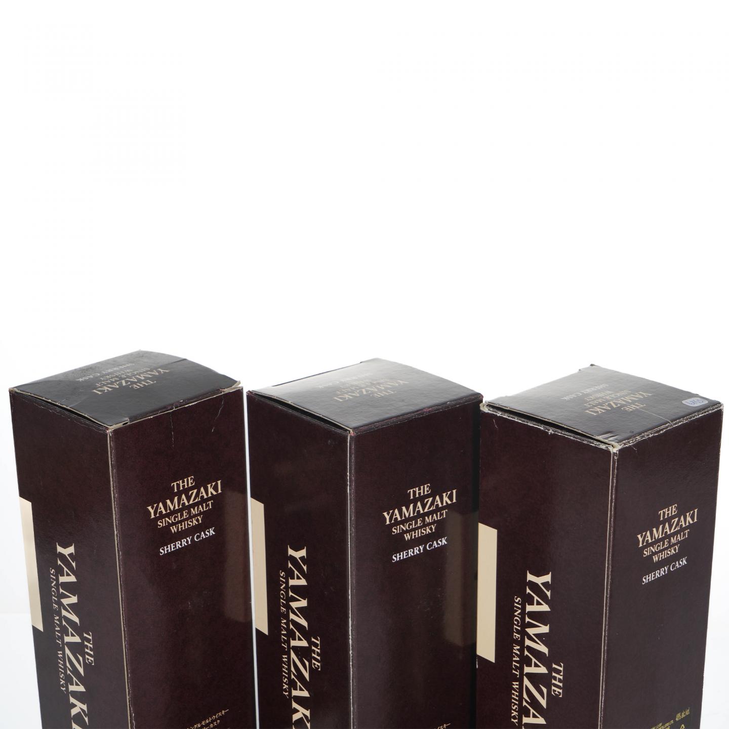 山崎 2009首版/2011/2012 雪莉桶 Sherry Cask 3瓶组