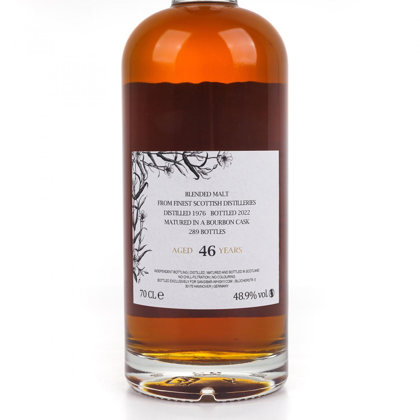 调和麦芽威士忌 46年 1976-2022 Sansibar