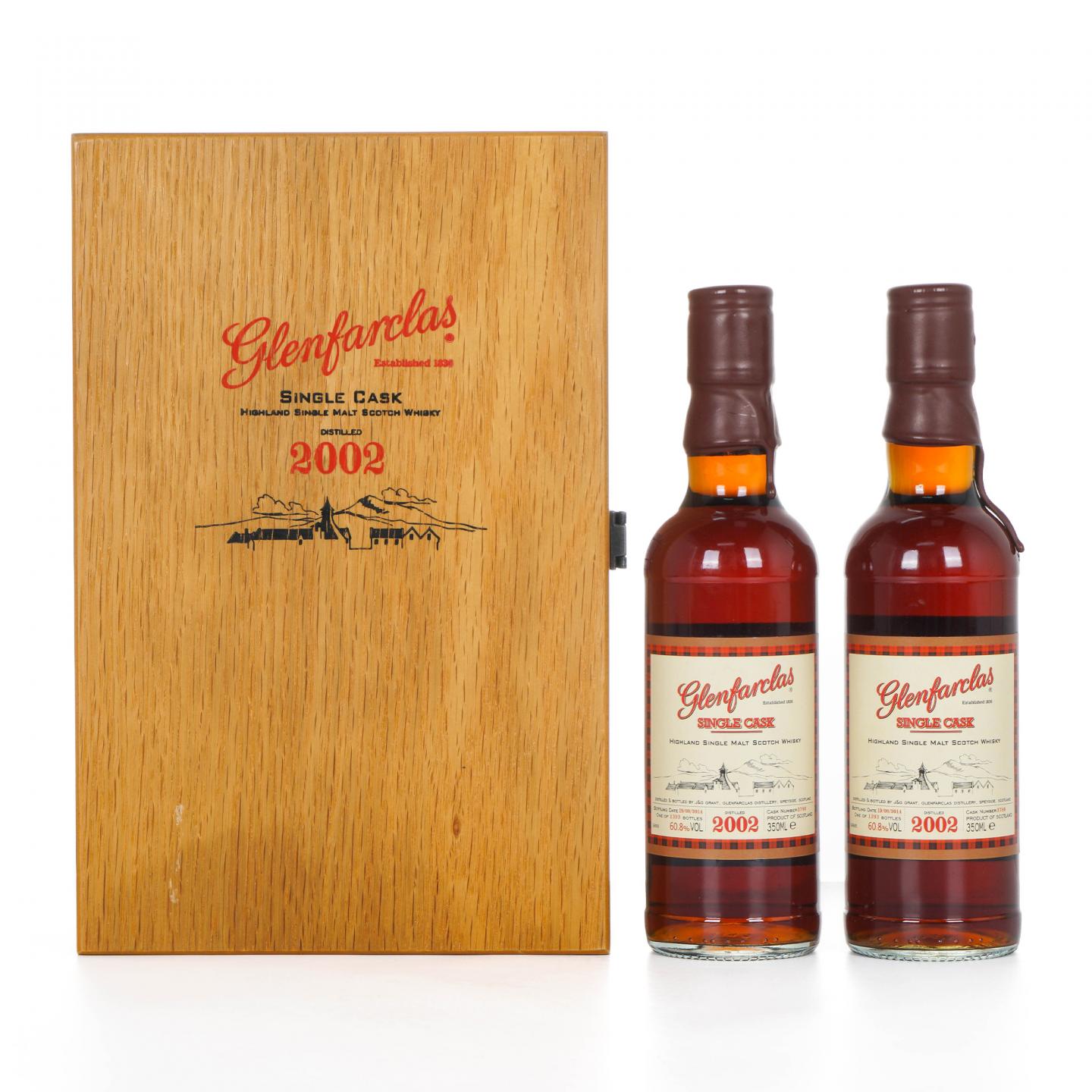 Glenfarclas 格兰花格 2002-2014 单桶#3780 2瓶组*350ml