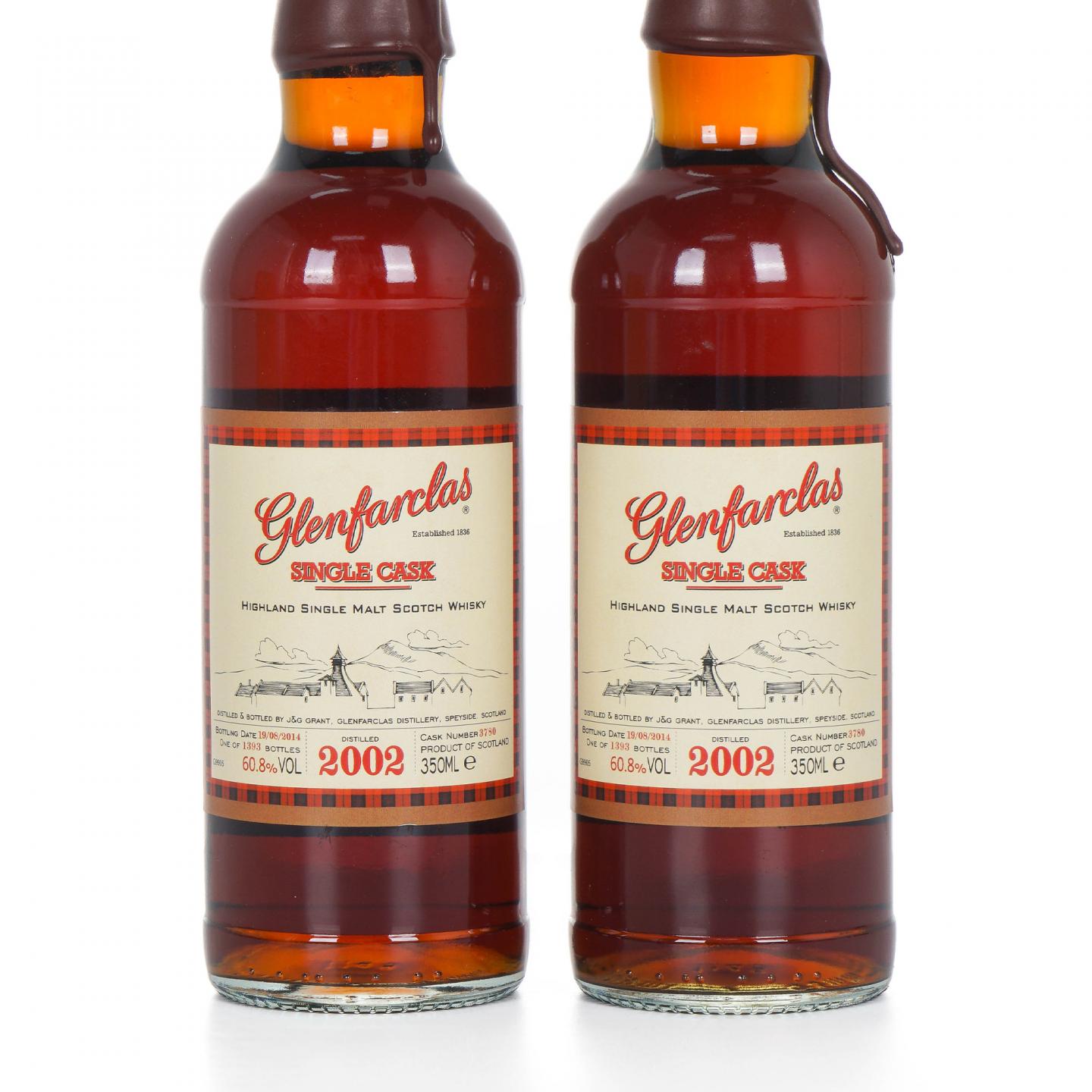 Glenfarclas 格兰花格 2002-2014 单桶#3780 2瓶组*350ml