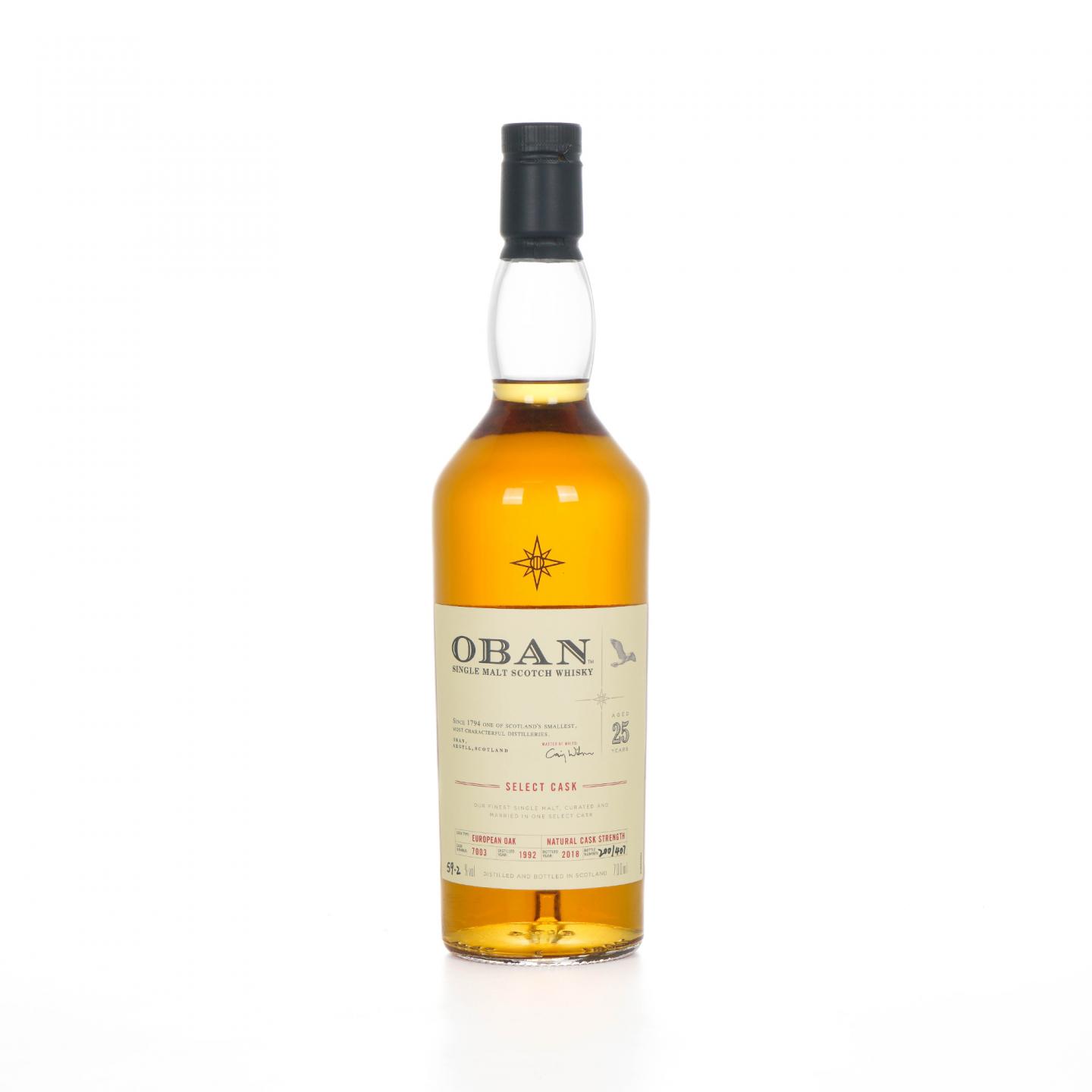 Oban 欧本 25年 1992-2018 星星标 大师选桶 行货