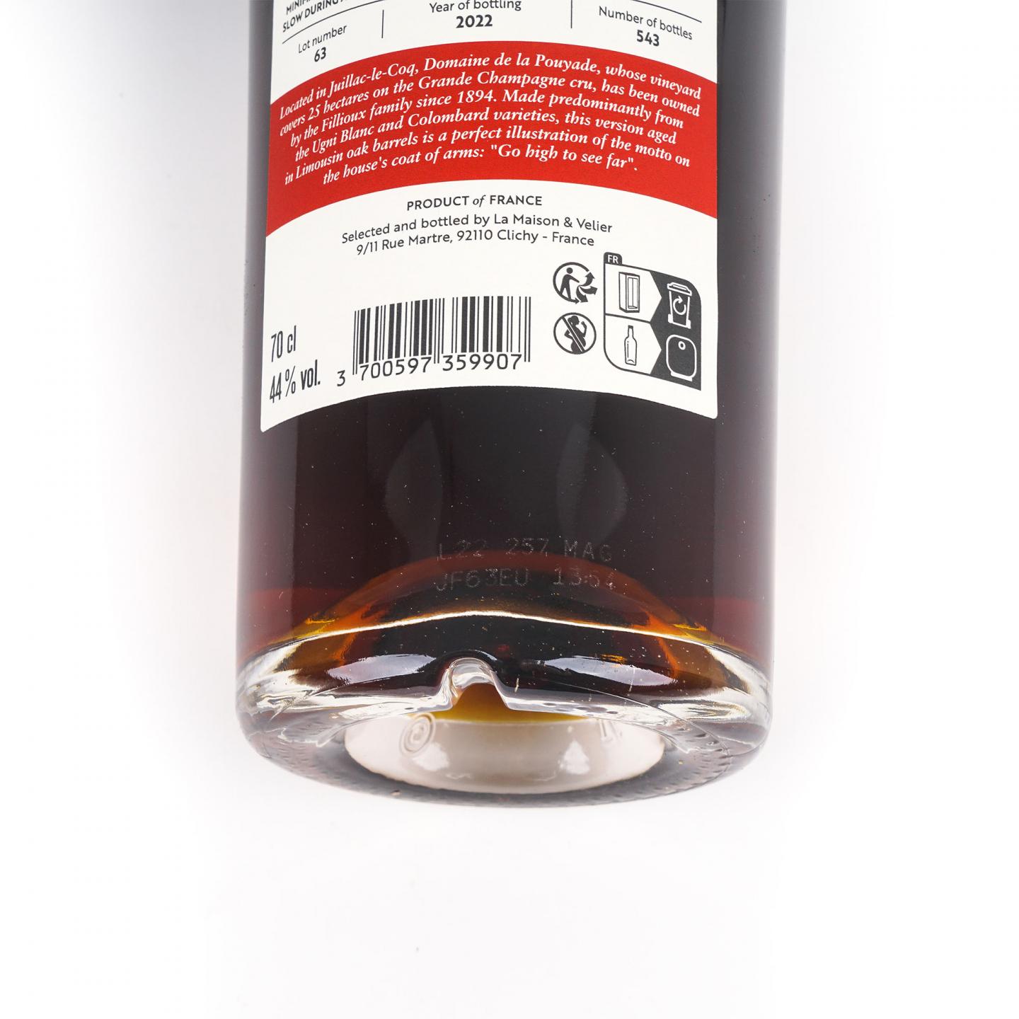 Jean Fillioux 2022 干邑 单桶 Lot 63