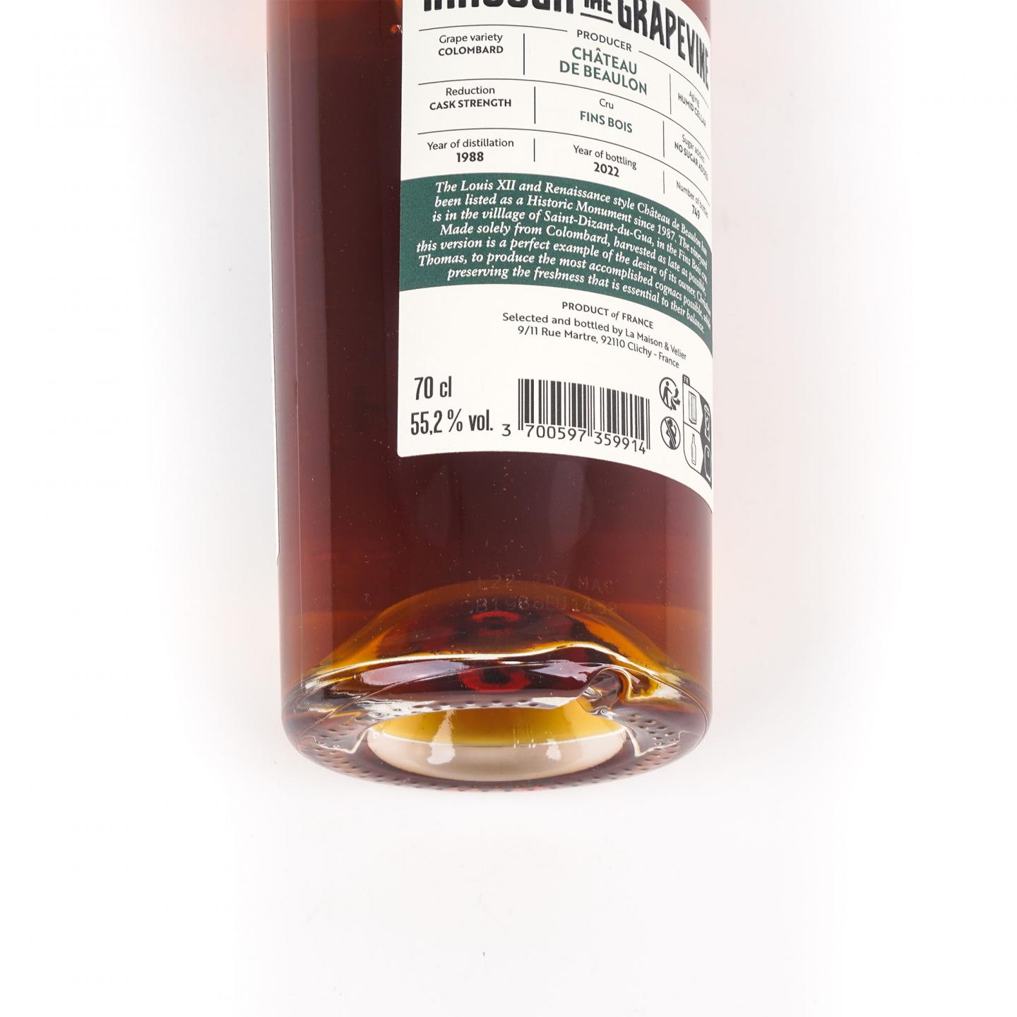 Chateau de Beaulon 1988-2022 干邑 单桶桶强