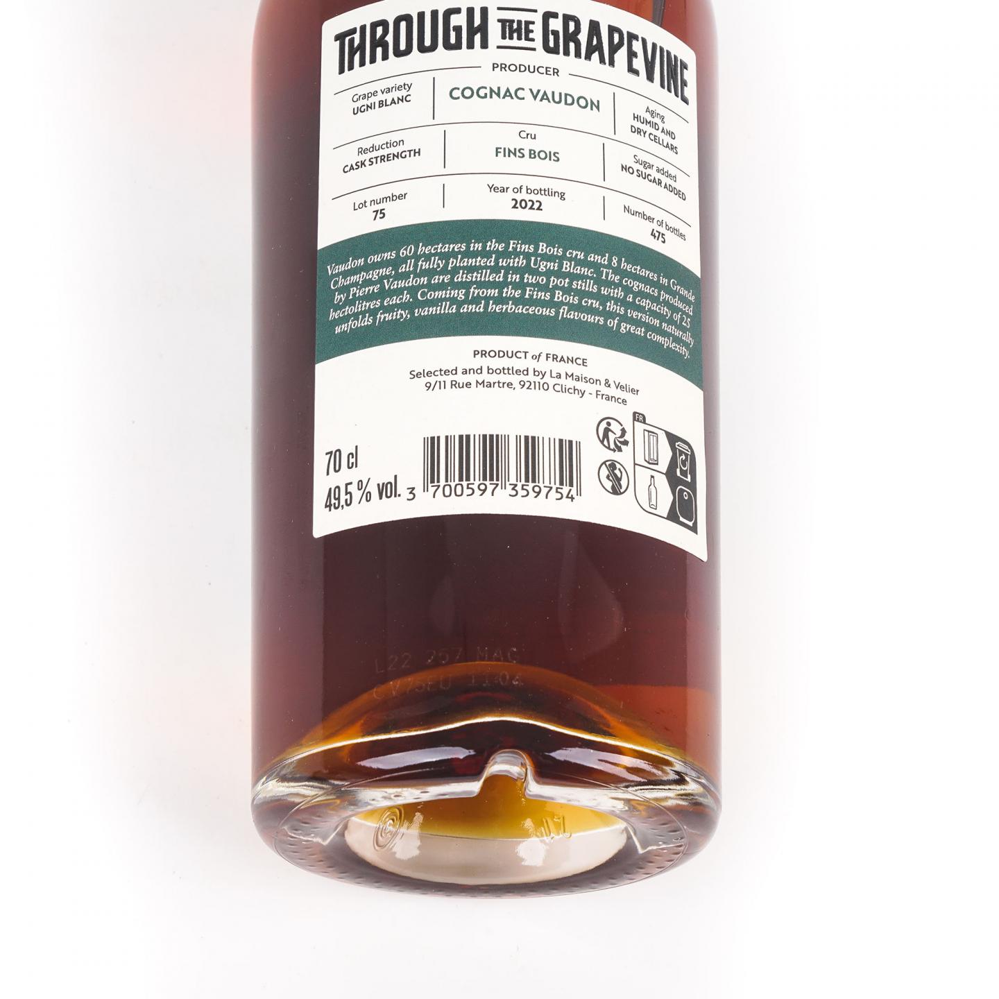 Cognac Vaudon 2022 干邑 单桶桶强 Lot 75