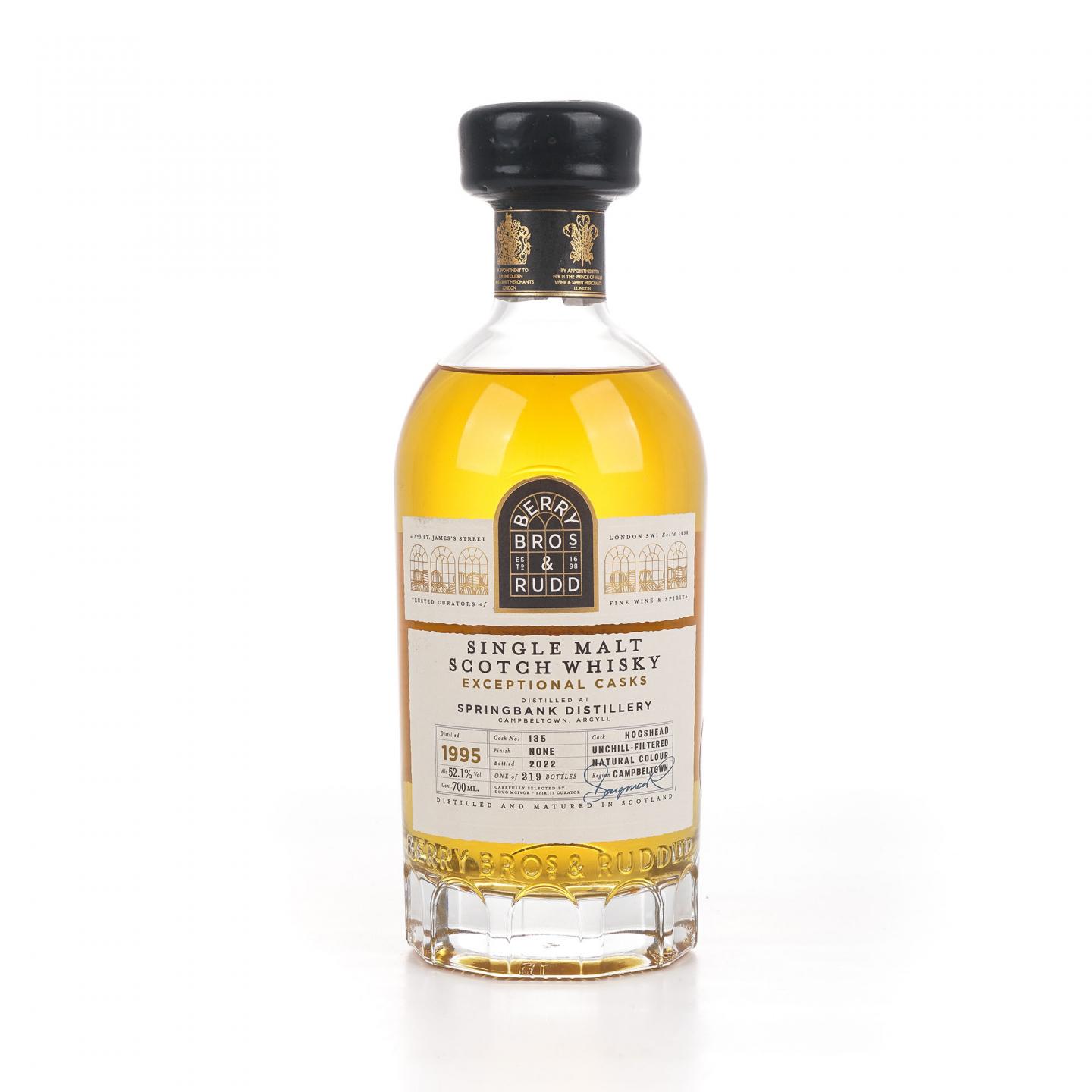 Springbank 云顶 1995-2022 BBR 超凡单桶#135