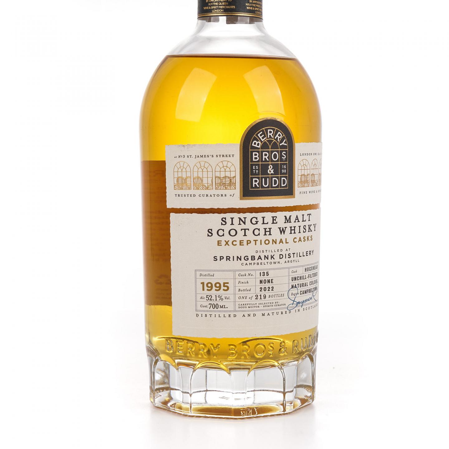 Springbank 云顶 1995-2022 BBR 超凡单桶#135
