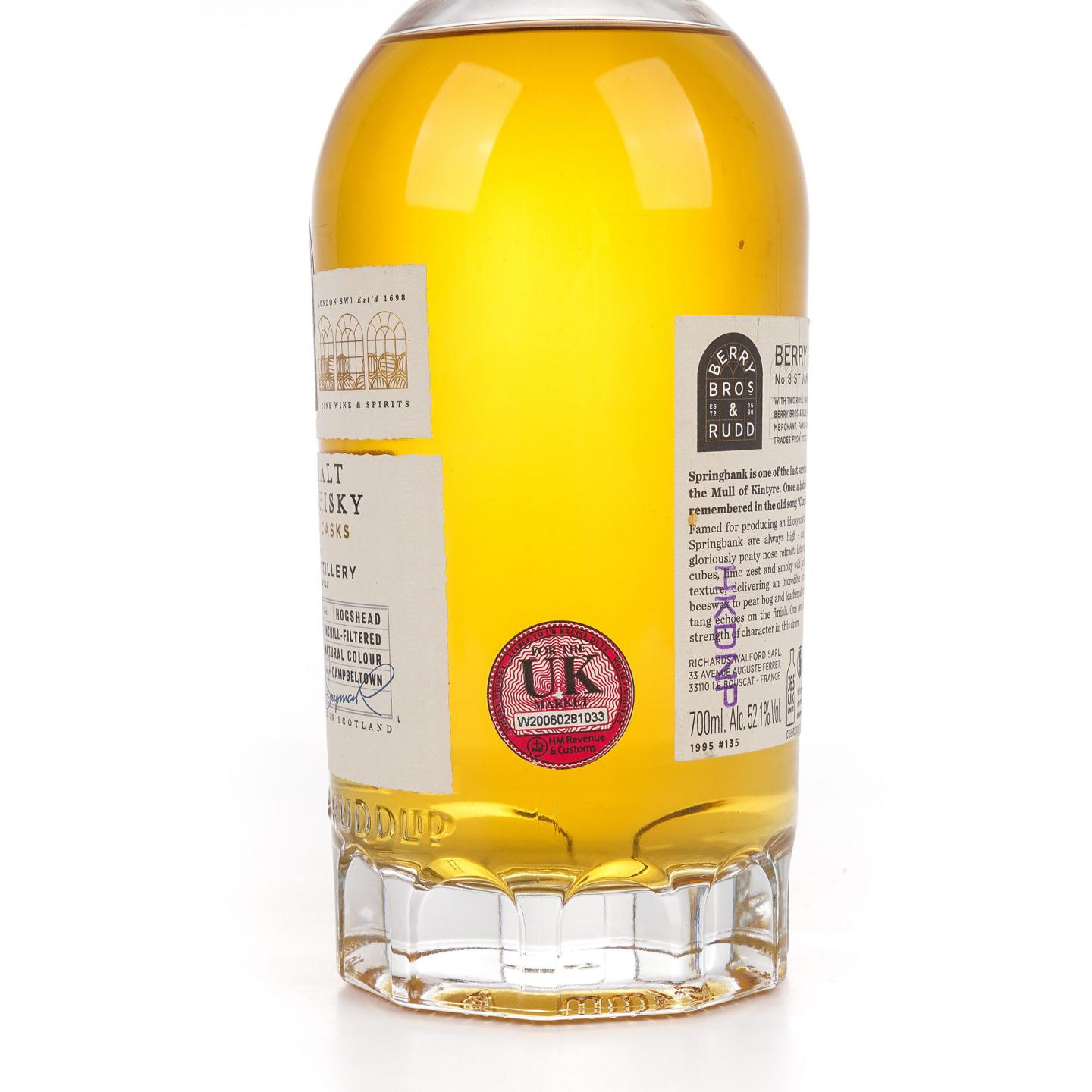 Springbank 云顶 1995-2022 BBR 超凡单桶#135