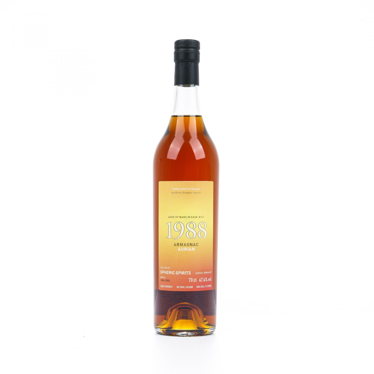 Armagnac Aurian 35年 1988 雅文邑 Spheric Spirits