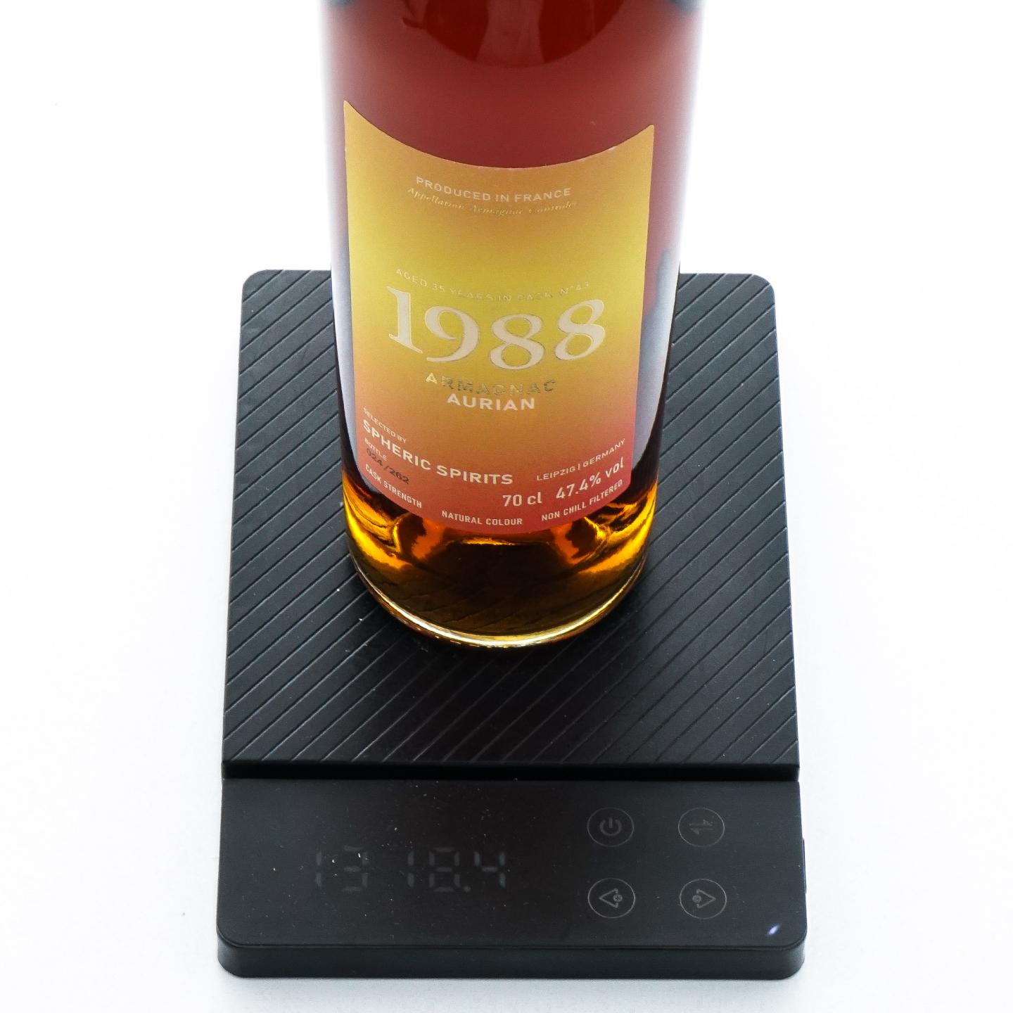 Armagnac Aurian 35年 1988 雅文邑 Spheric Spirits