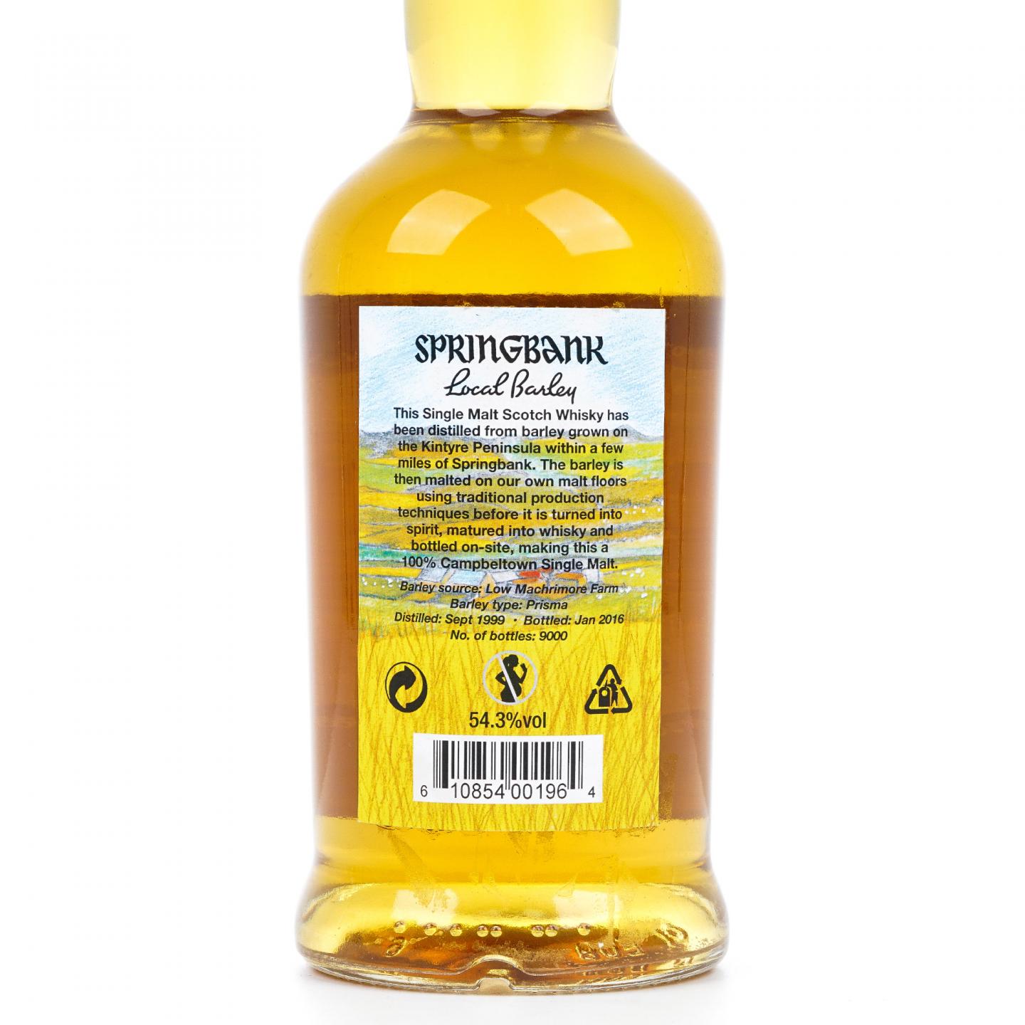 Springbank 云顶 16年 1999-2016 本地大麦
