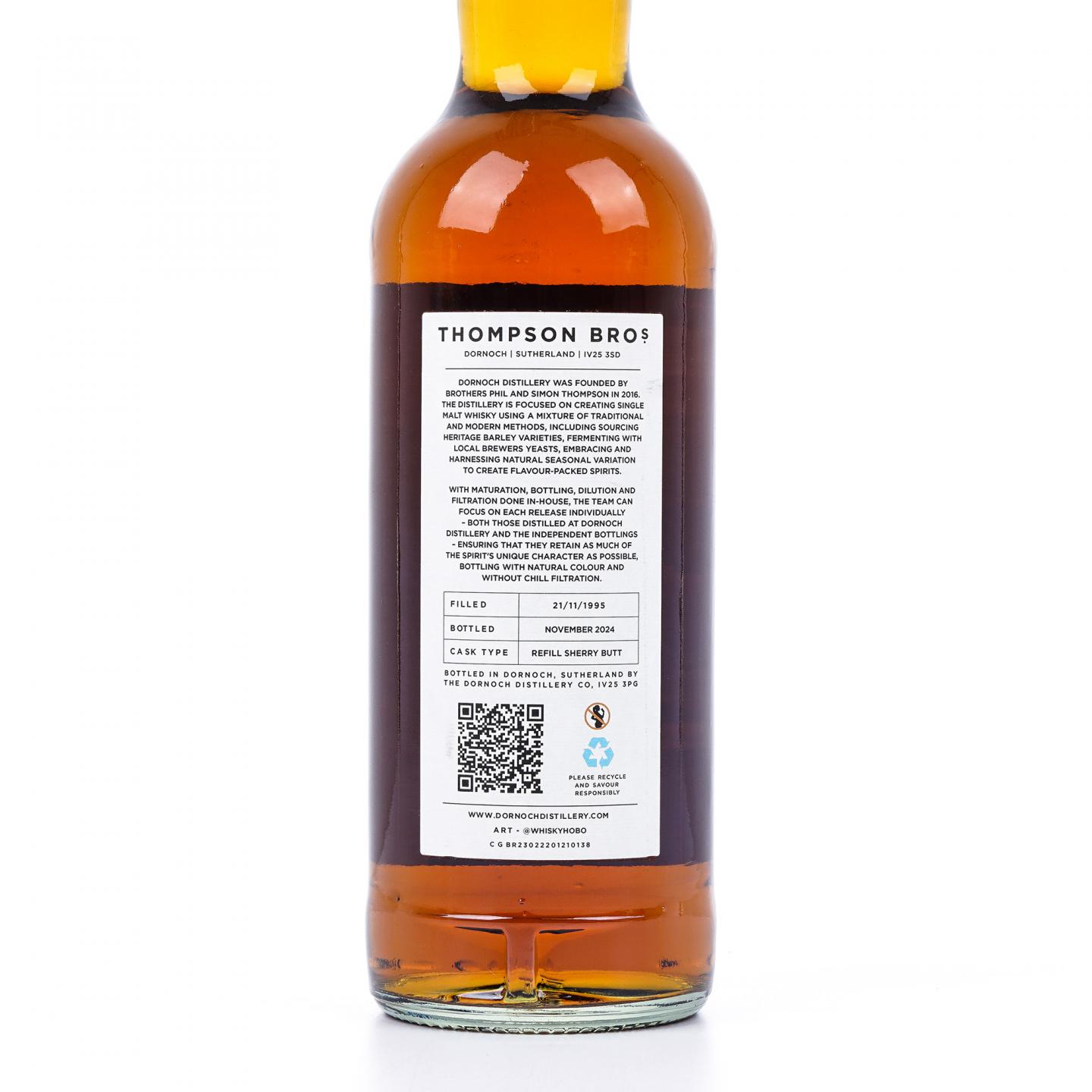 Thompson Bros Over29年 1995-2024 斯佩塞酒厂 雪莉桶