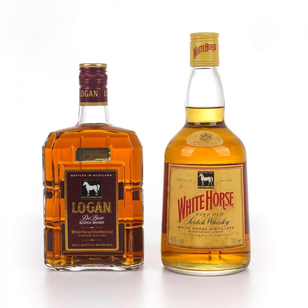 【珍稀套装】70/80年代 白马 古典威士忌2只组