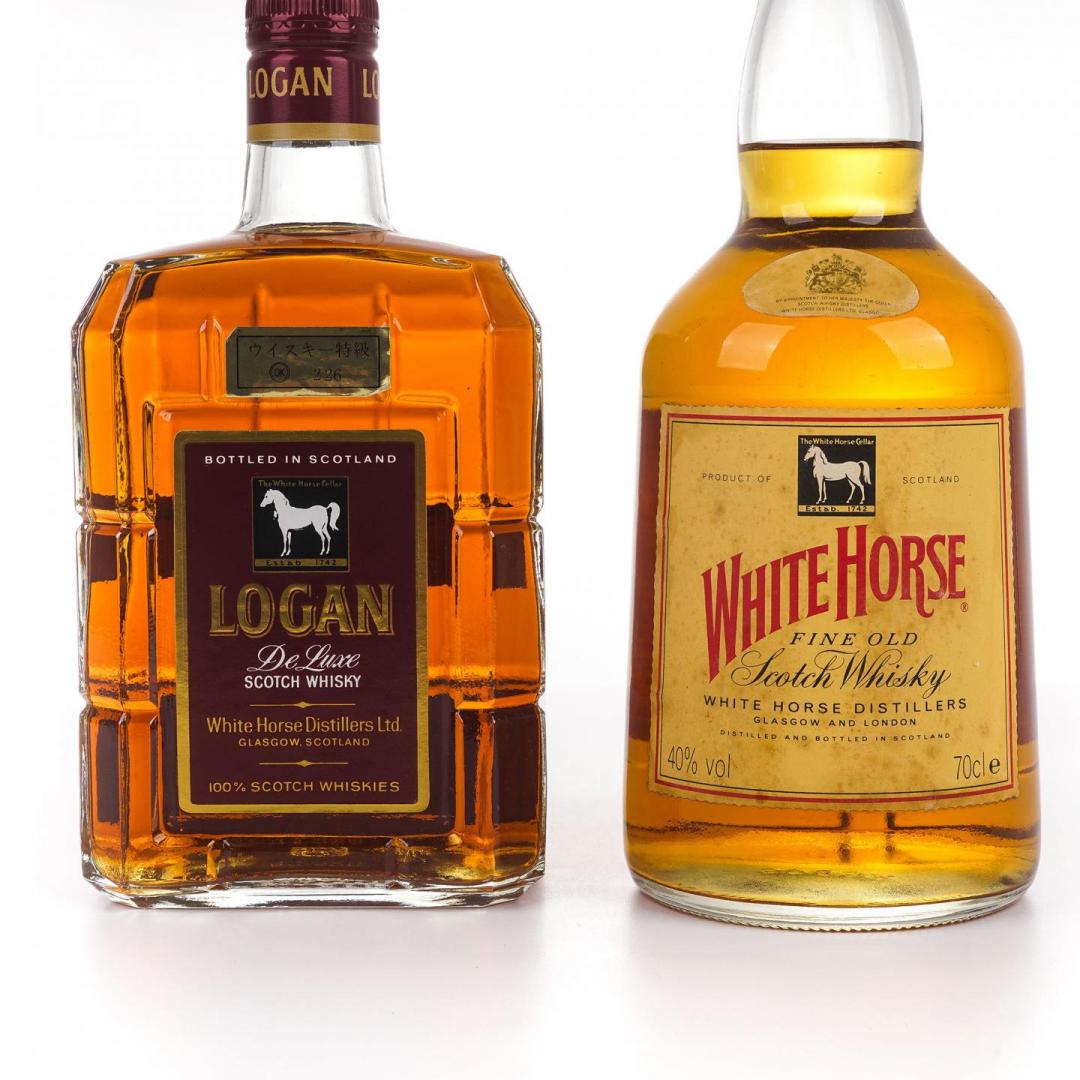 【珍稀套装】70/80年代 白马 古典威士忌2只组