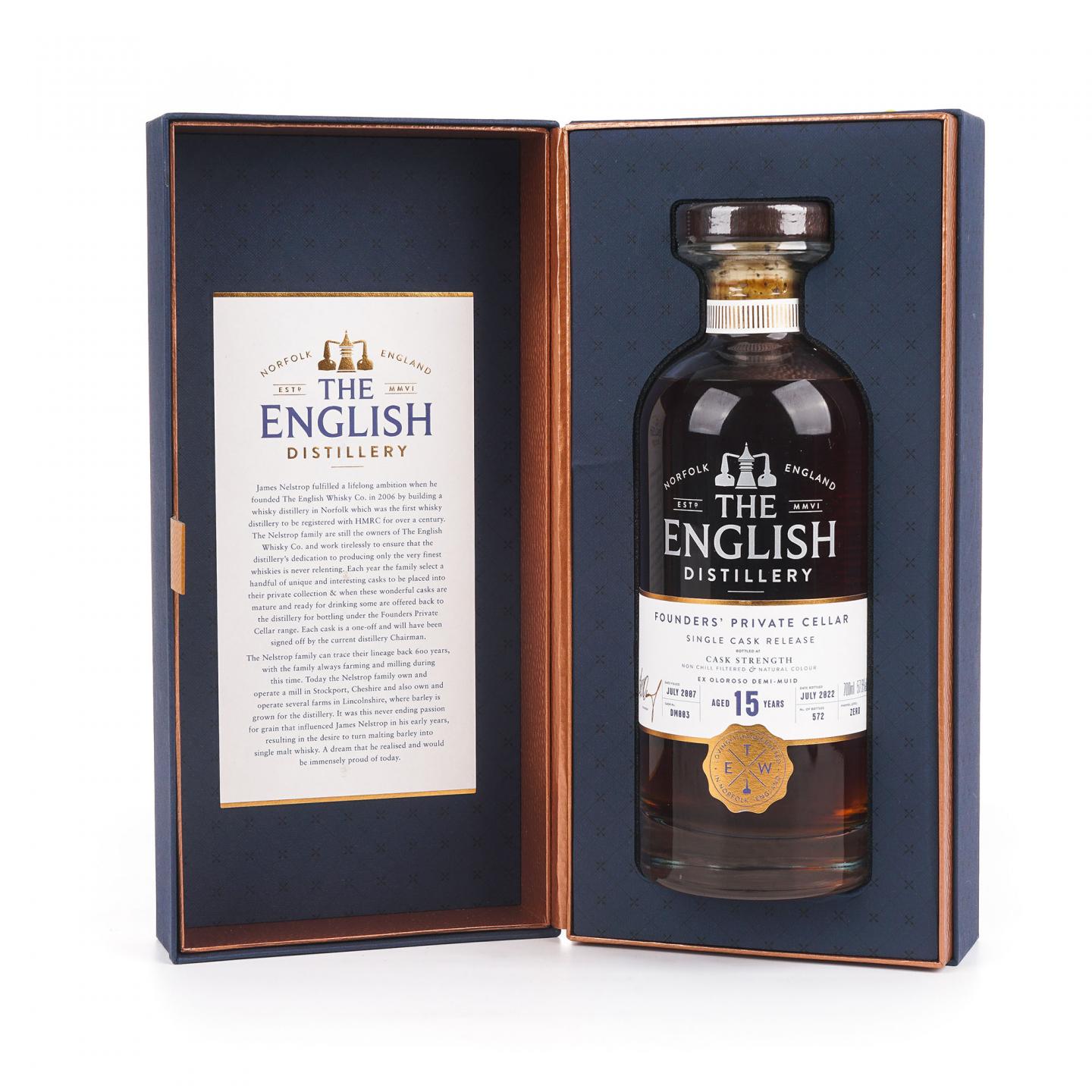 The English Whisky 15年 2007-2022 桶强