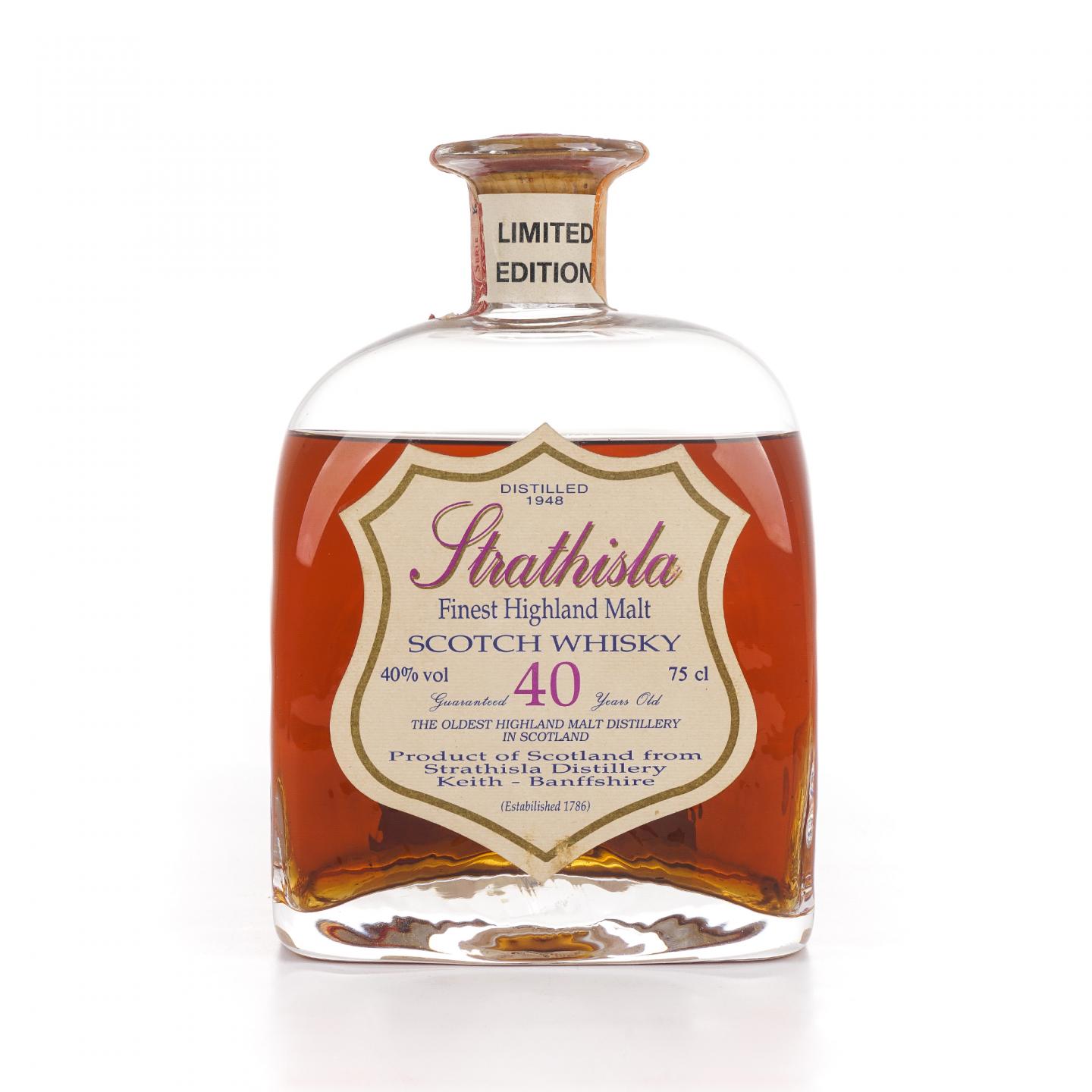 Strathisla 40年 1948 水晶瓶 Sestante 750ml