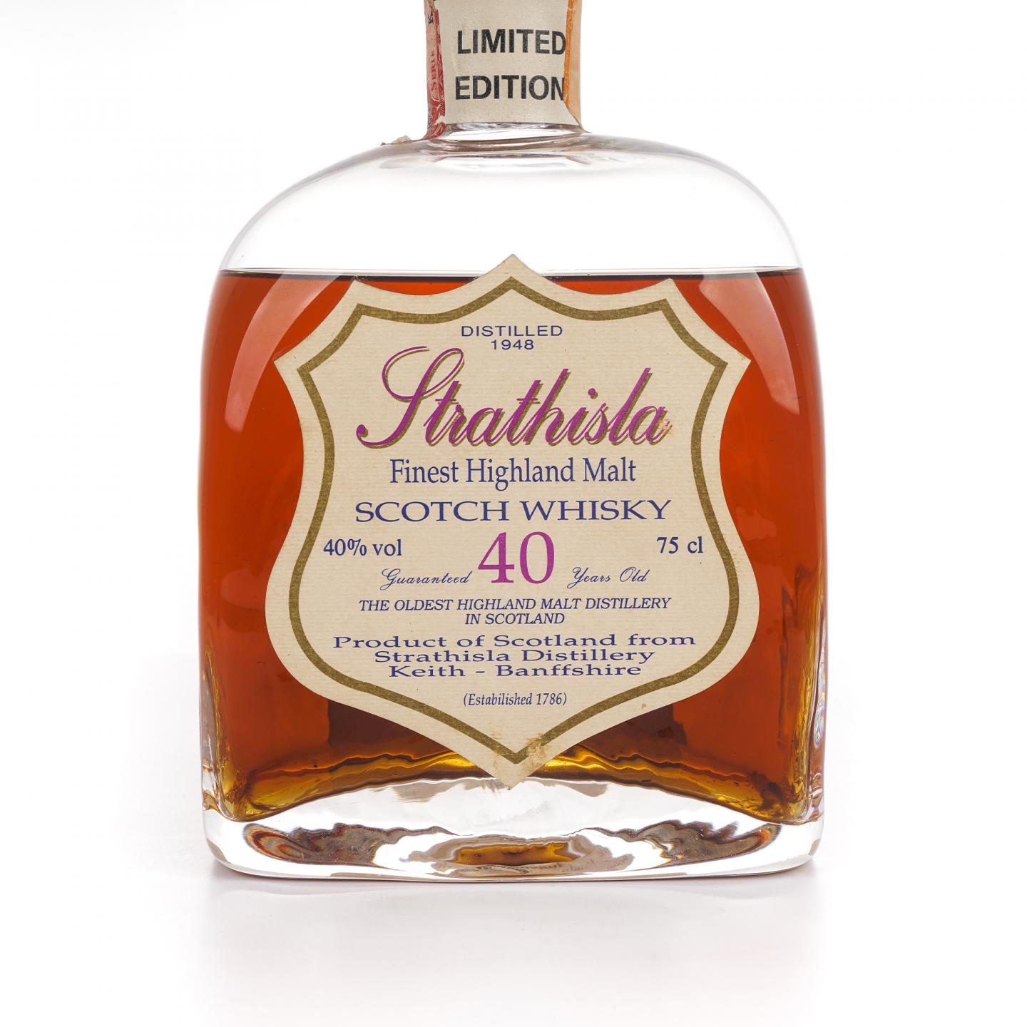 Strathisla 40年 1948 水晶瓶 Sestante 750ml